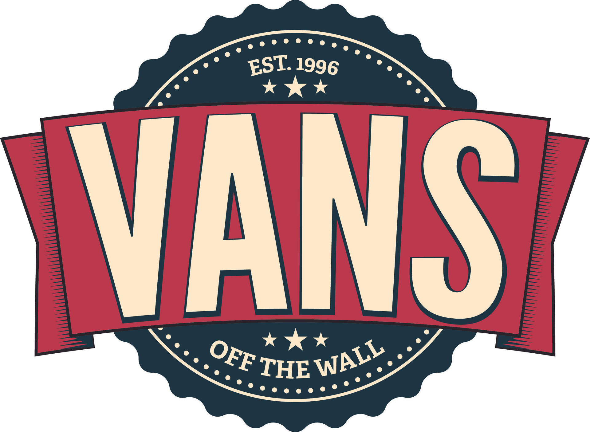 Vans Off The Wall Vintage Background