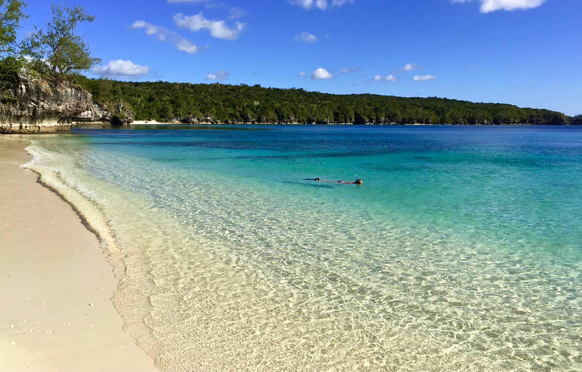 Vanuatu White Beach Background