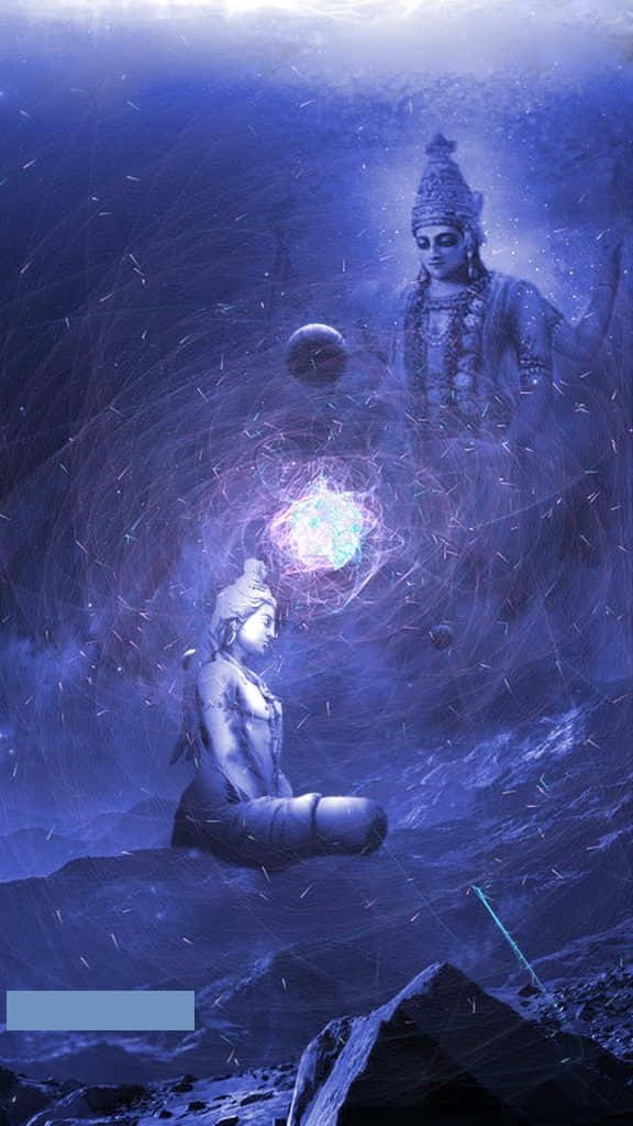 Vapid Forms Of Vishnu And Shiva Background