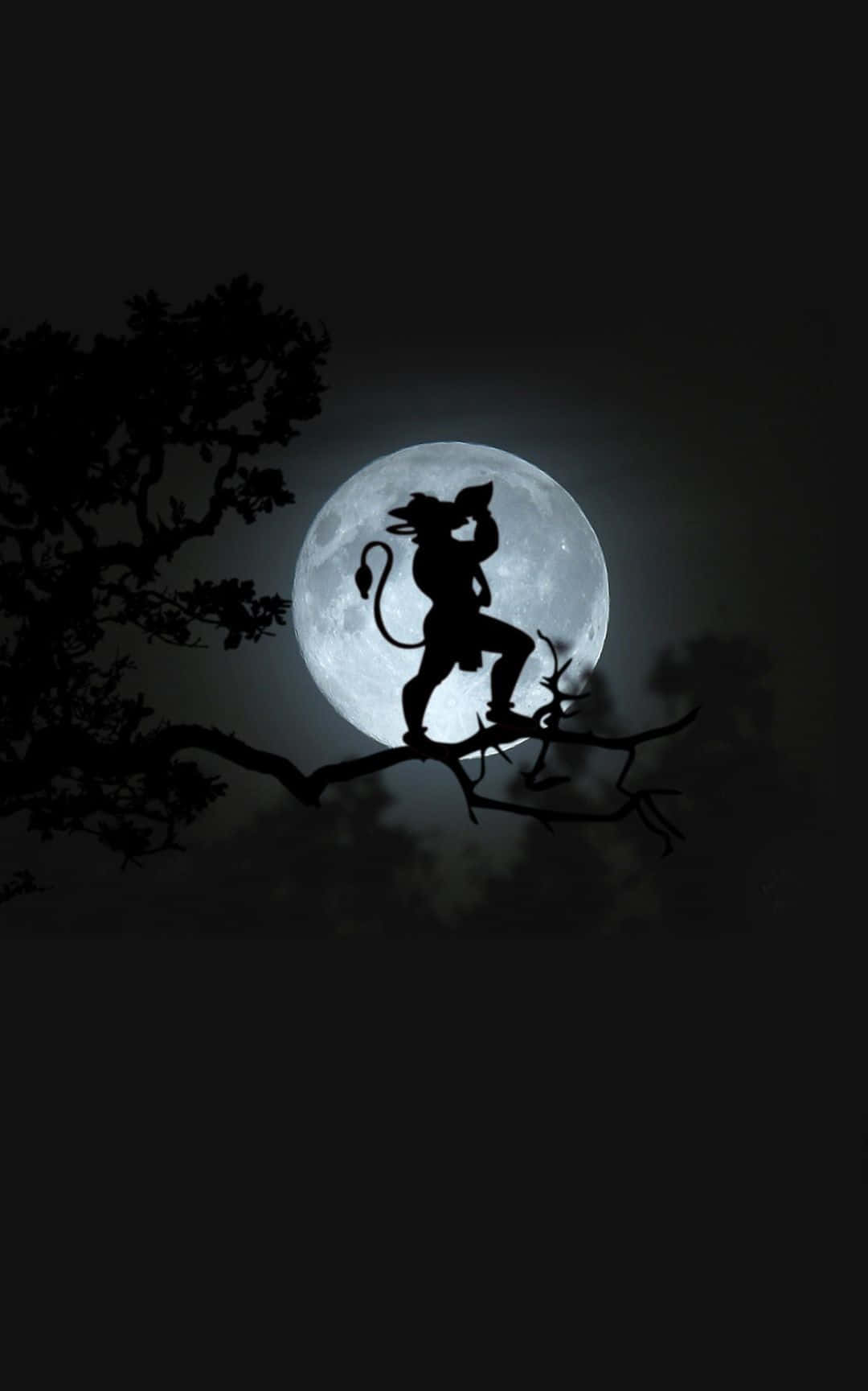Vapid Silhouette And The Moon