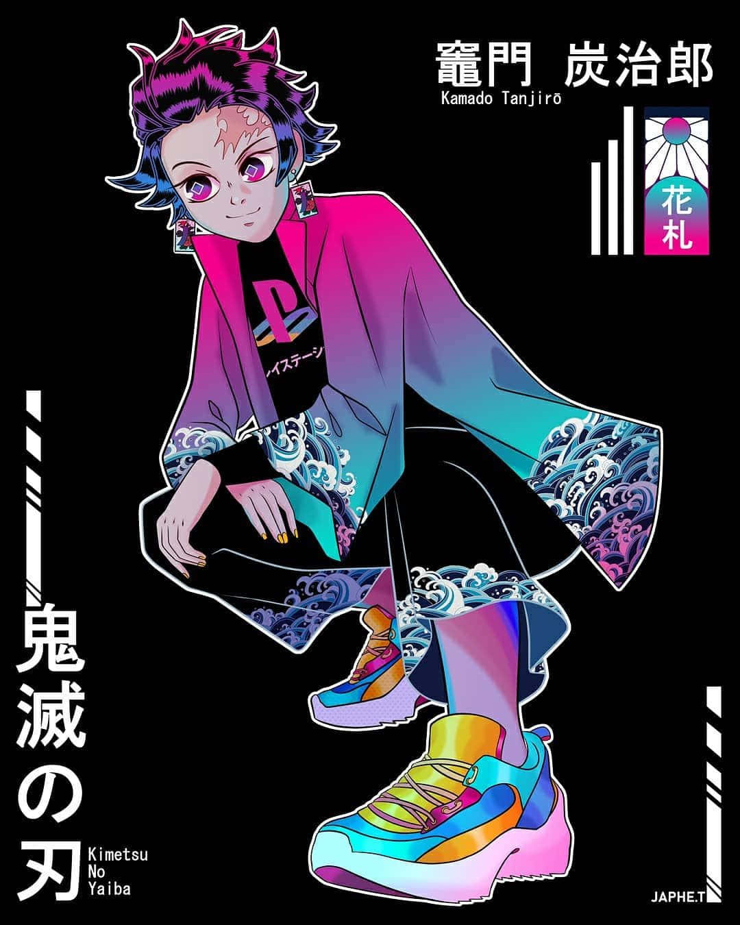 Vaporwave Anime Kimetsu No Yaiba