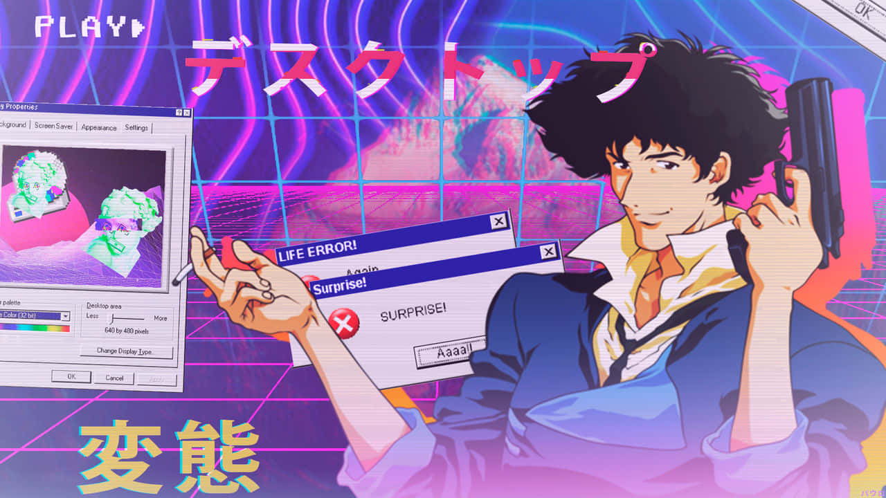 Vaporwave Anime Spike Spiegel