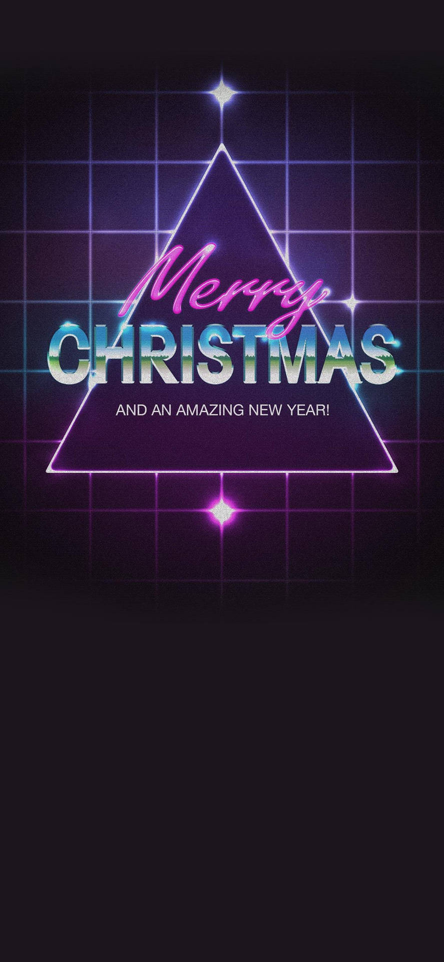 Vaporwave Style Merry Christmas Iphone