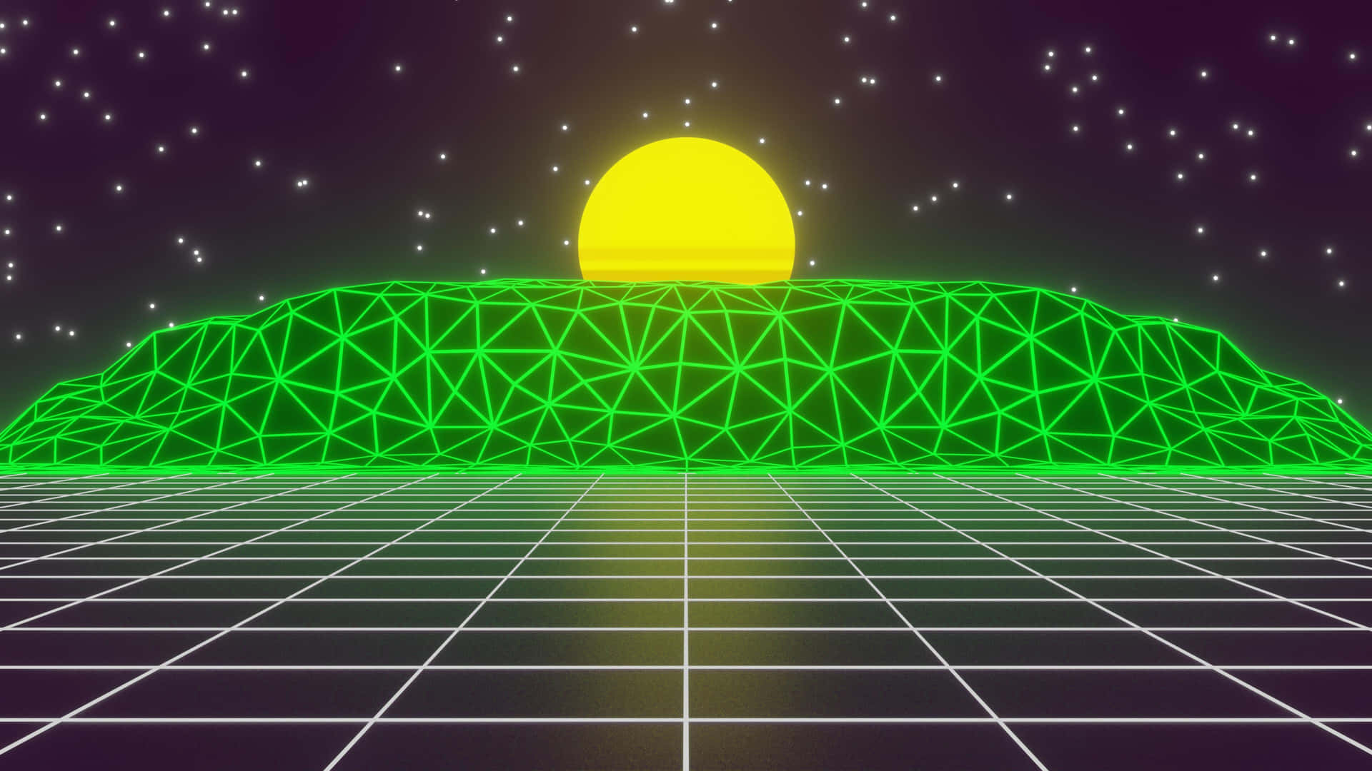 Vaporwave Sunset Grid4 K U H D Background