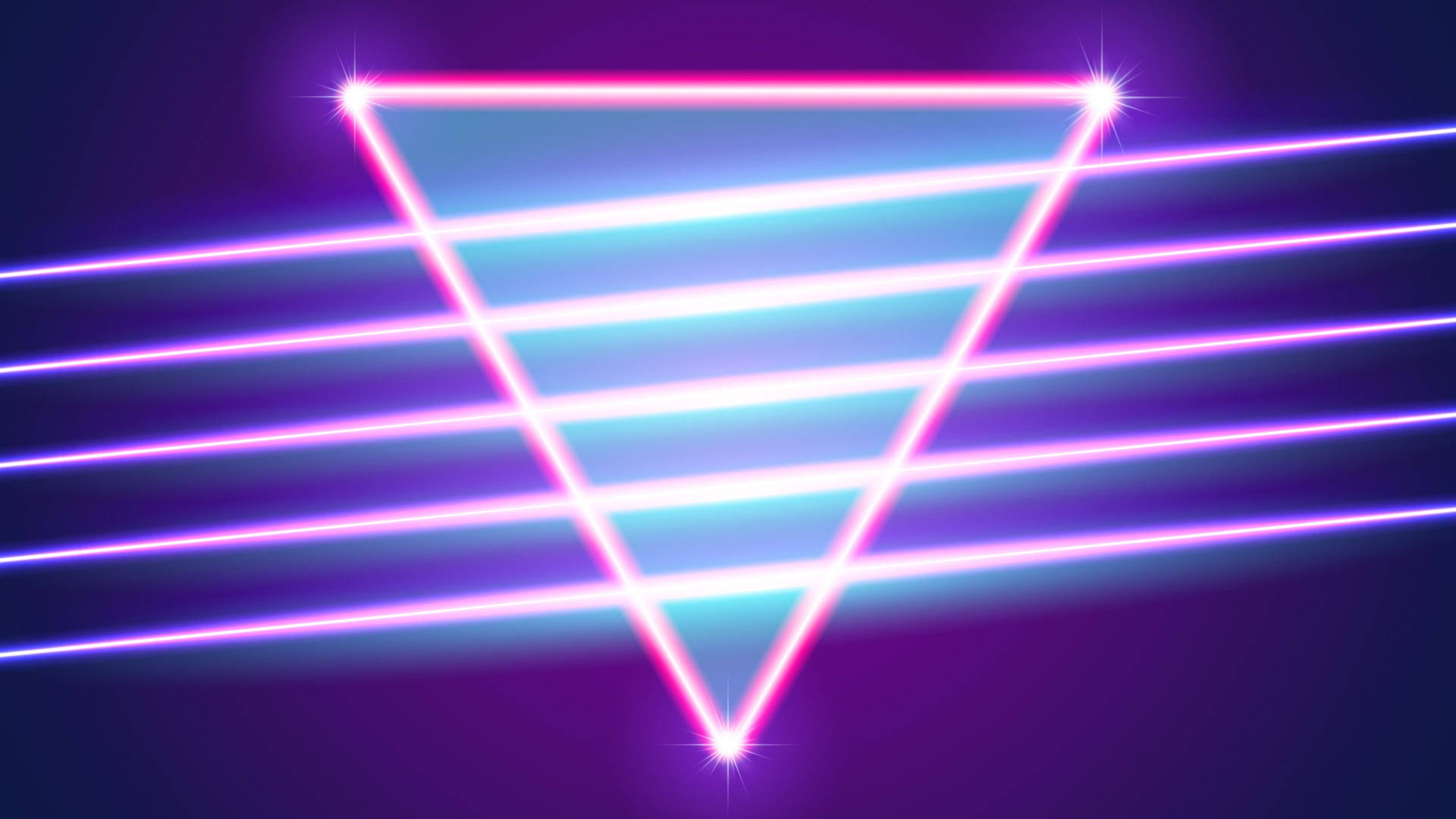 Vaporwave Triangle Aesthetic Purple Neon Computer Background