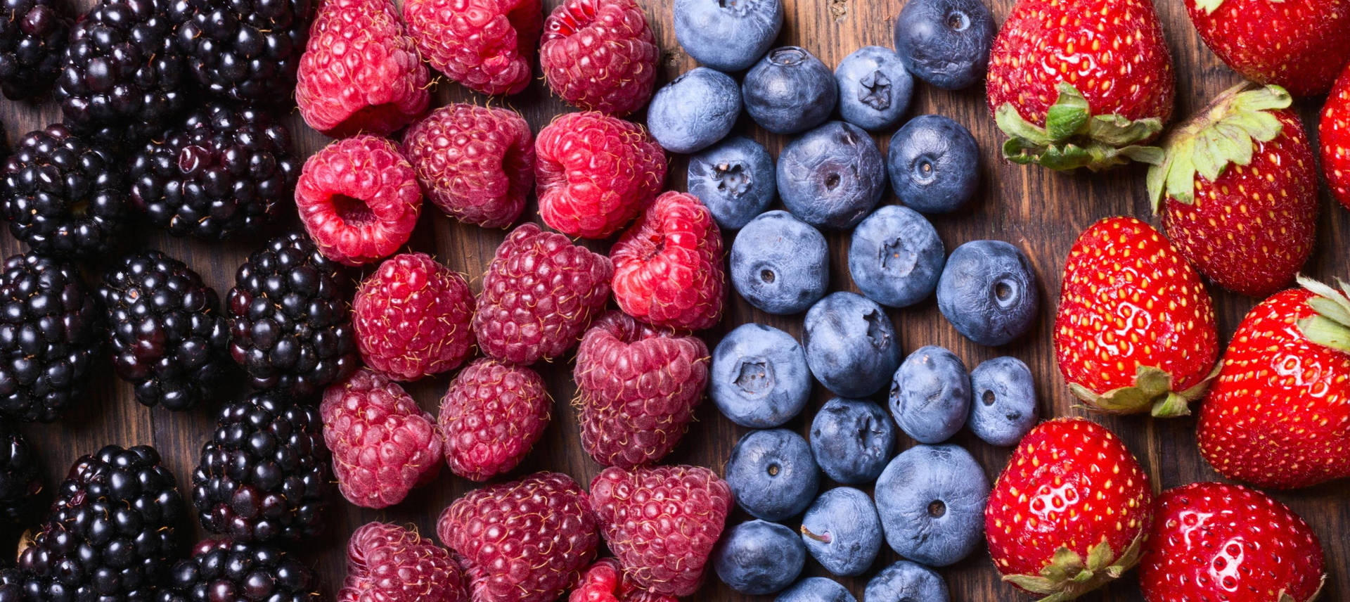 Variety Of Berries Raspberries