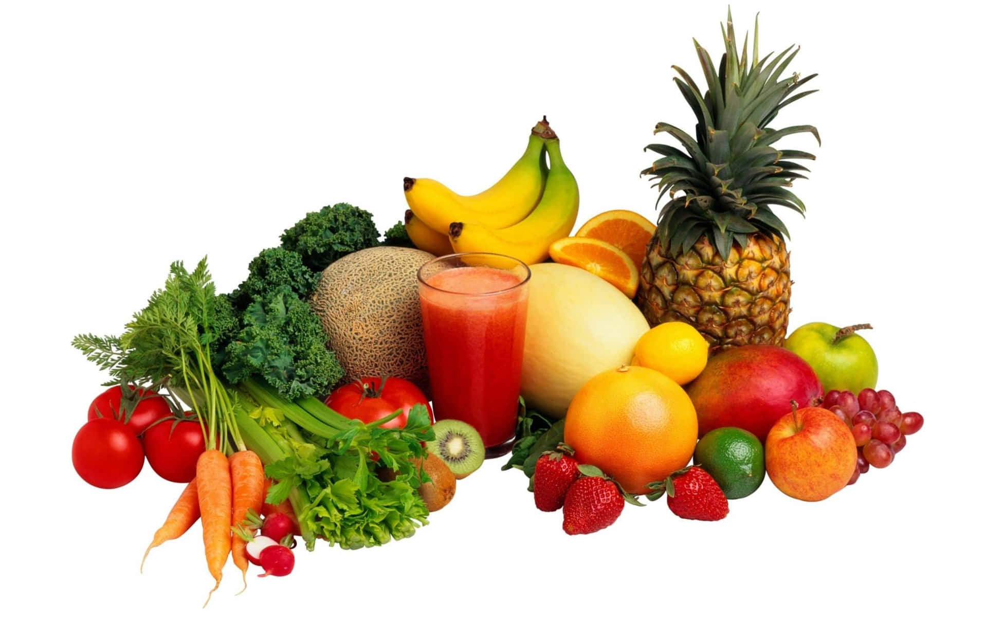 Variety Of Fresh Healthy Foods Background