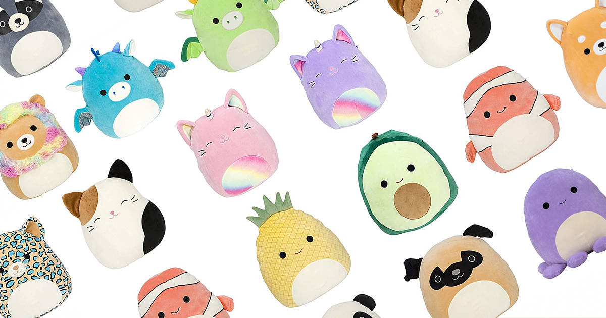 Variety Of Squishmallows Pattern Background