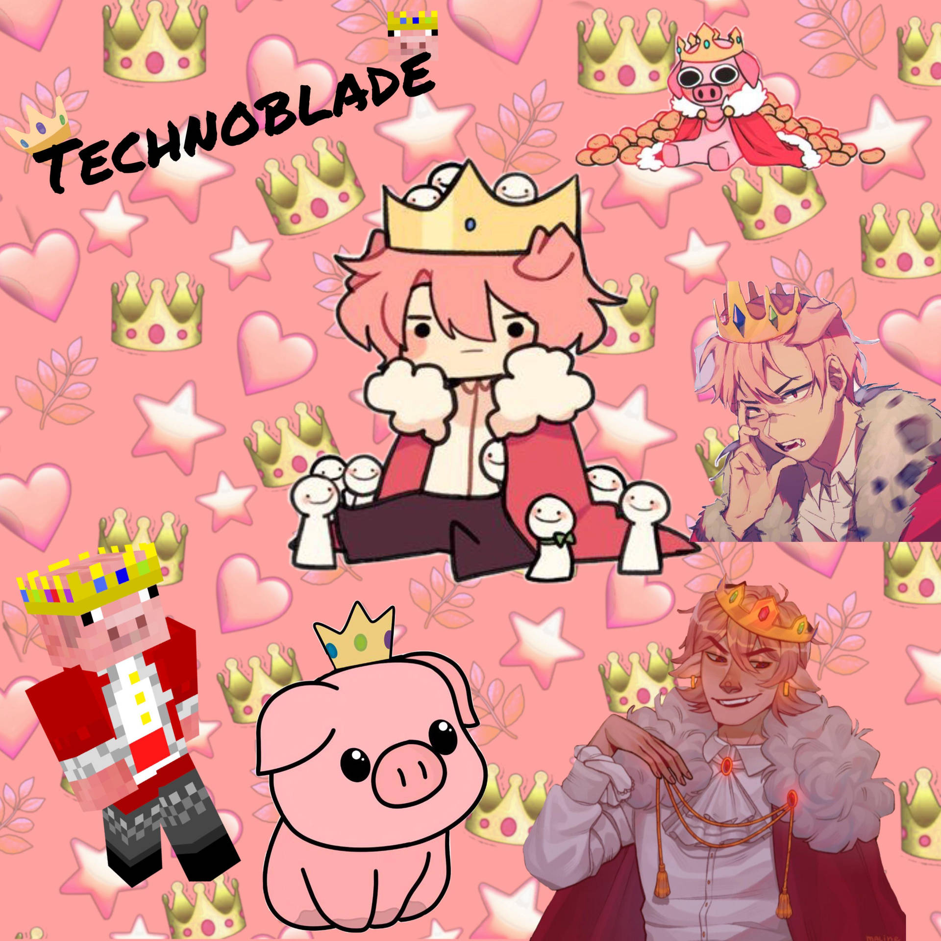 Variety Of Technoblade Background