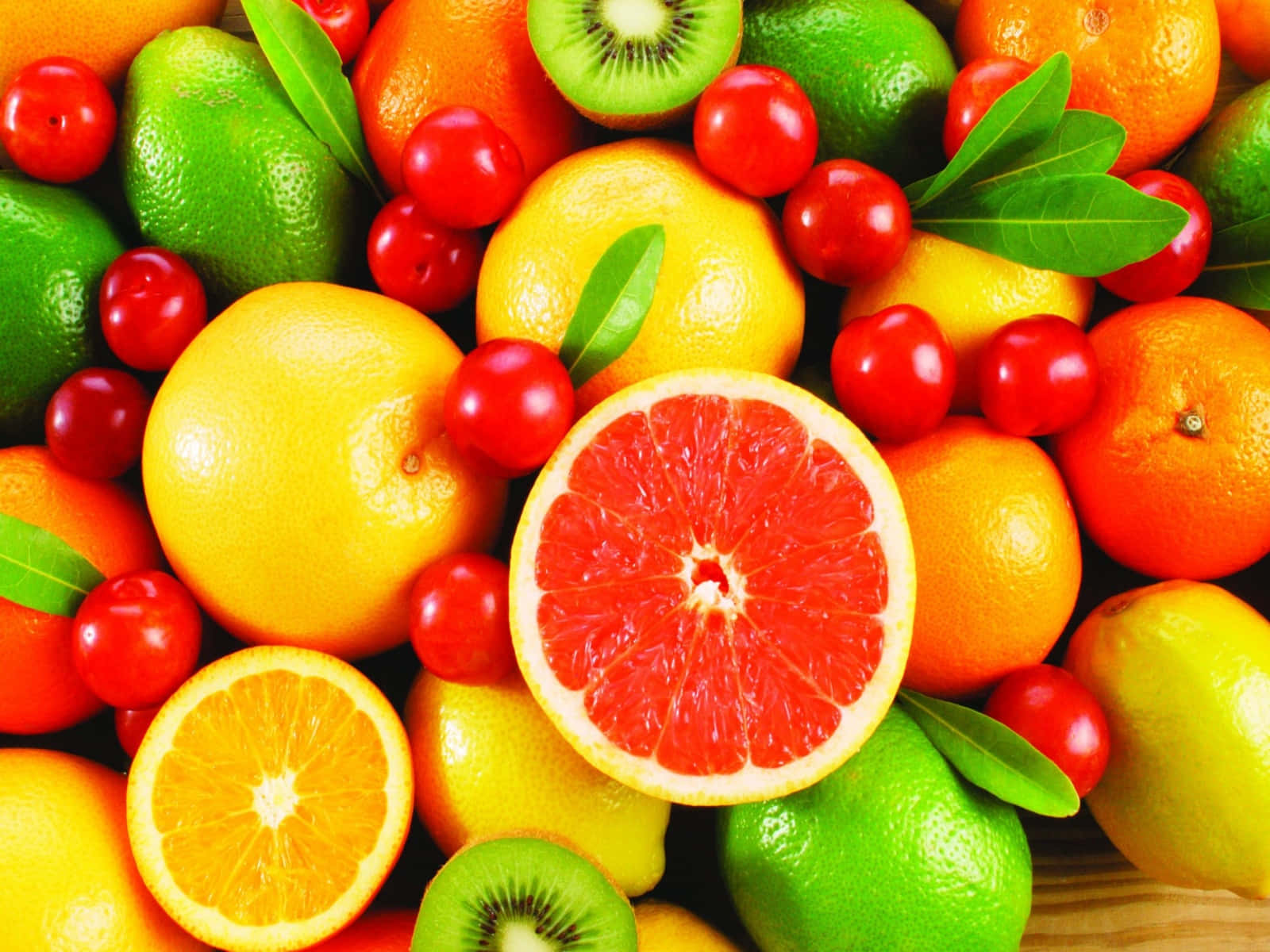 Various Citrus Fruits And Vegetables