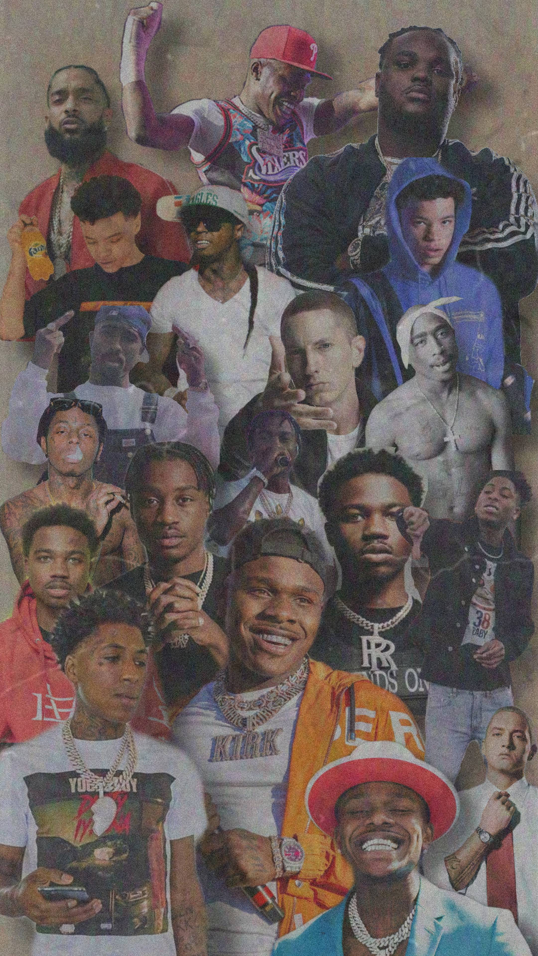 Various Rappers With Dababy Phone Background