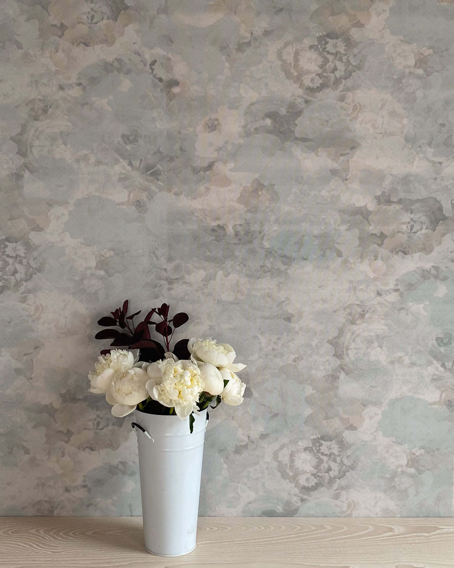 Vase Full Of Flowers With A Perennial Smell Background