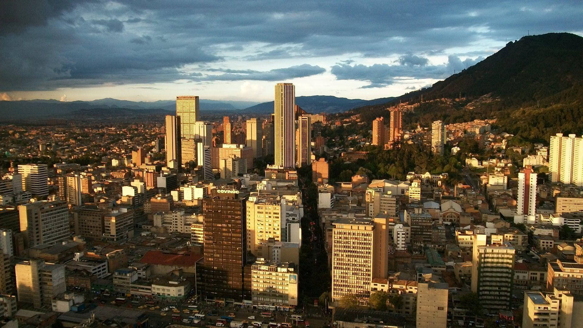 Vast Area Of Bogota Colombia Background