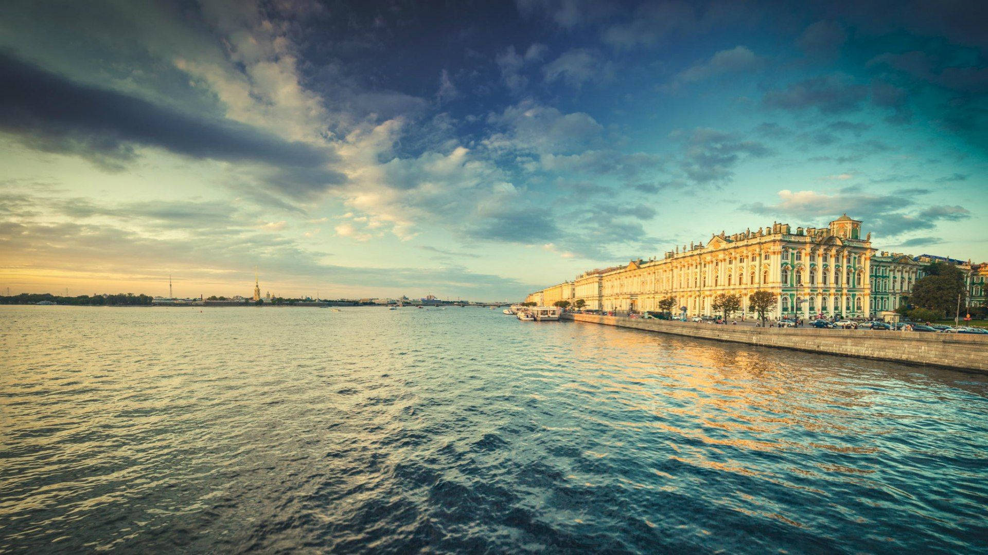 Vast Ocean In Saint Petersburg Background