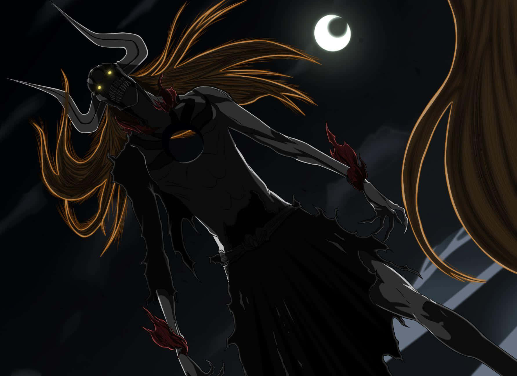 Vasto Lorde Ichigo Final Form Under Moon Background