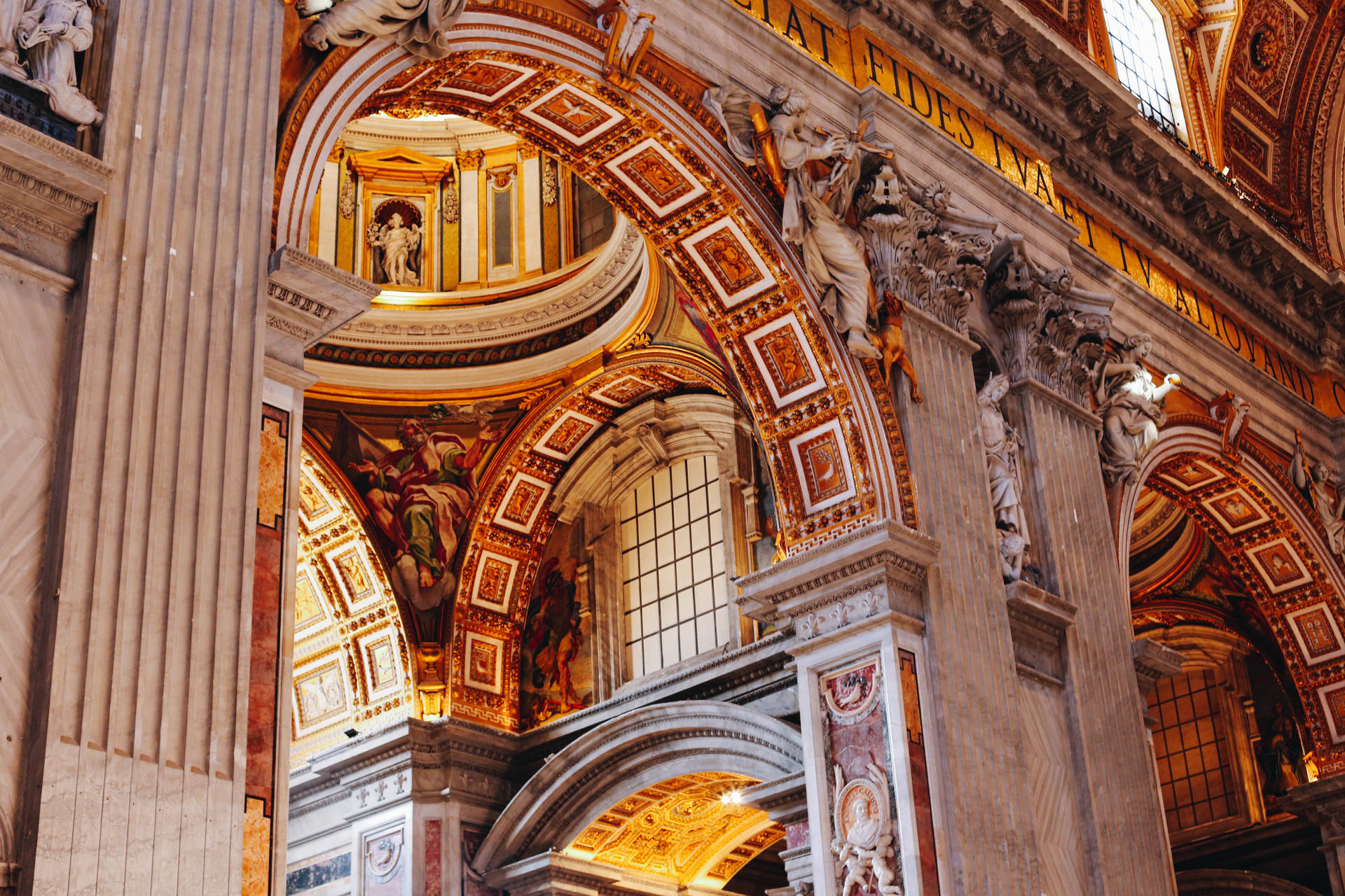 Vatican City St. Peter’s Basilica Interior Background