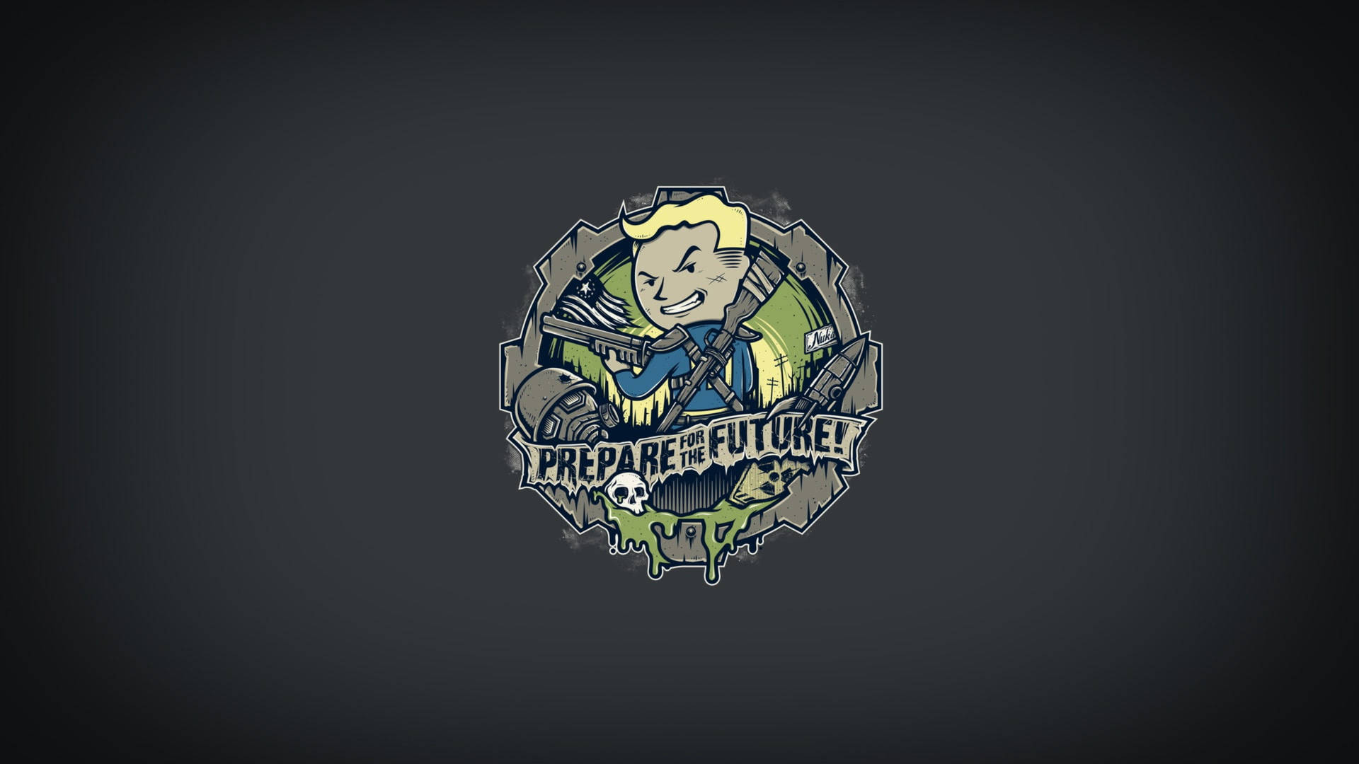 Vault Boy Fallout 4 4k Sticker Background