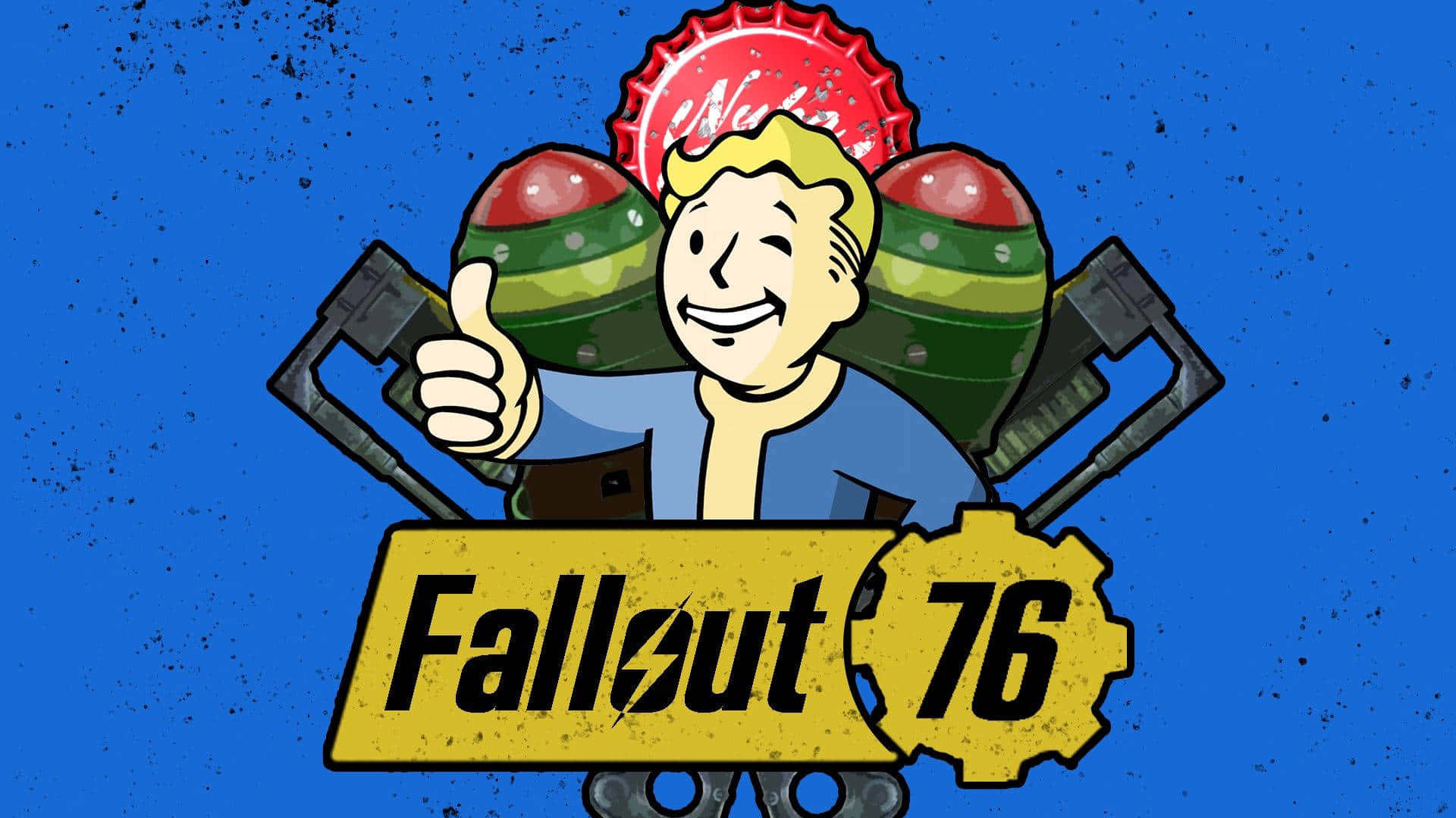 Vault Boy Logo Thumbs Up Background