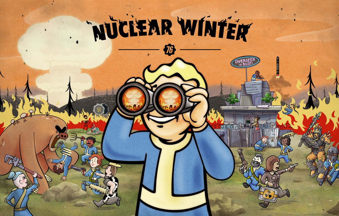 Vault Boy Nuclear Winter Background