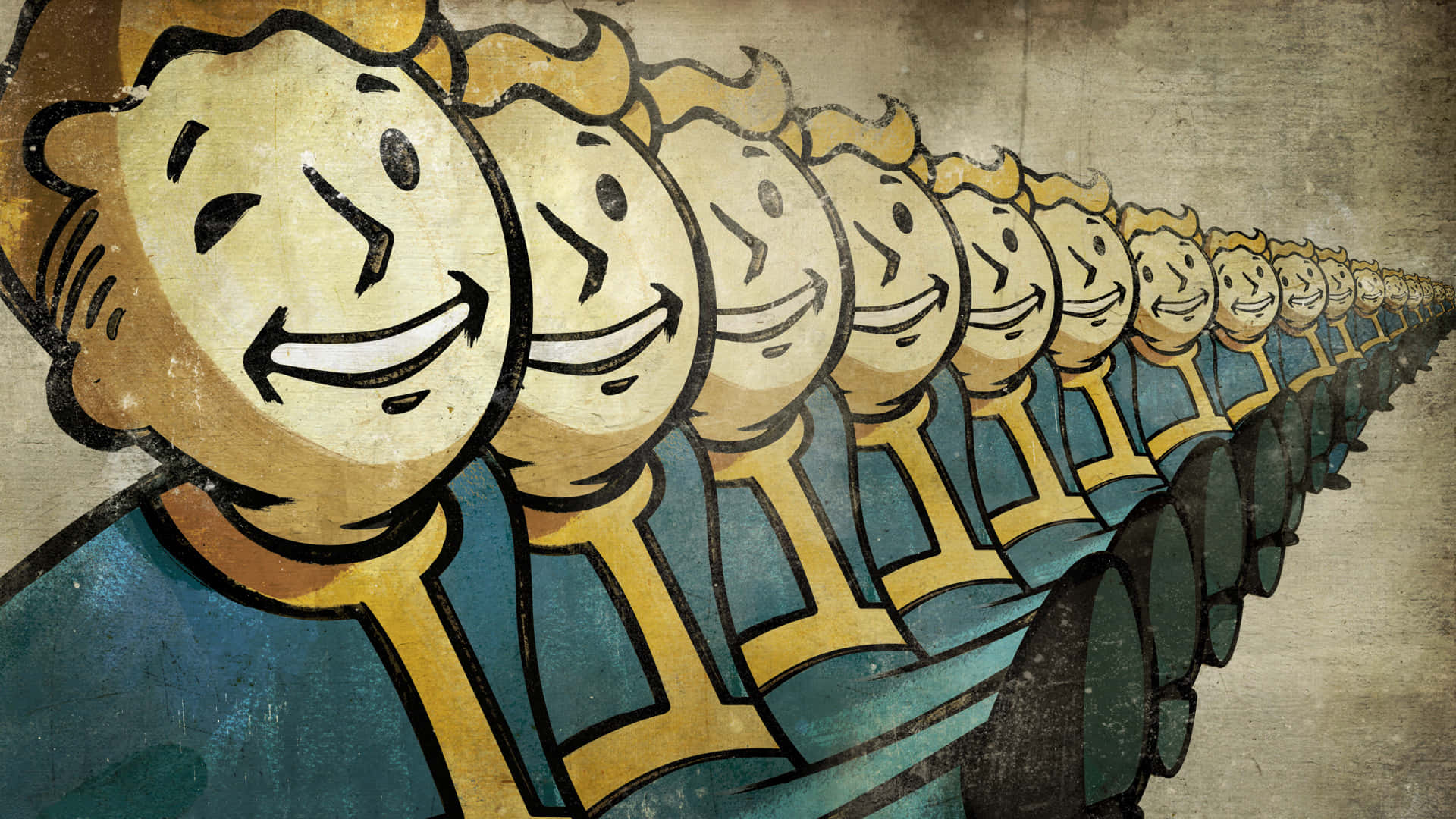 Vault Boy Smiles Background