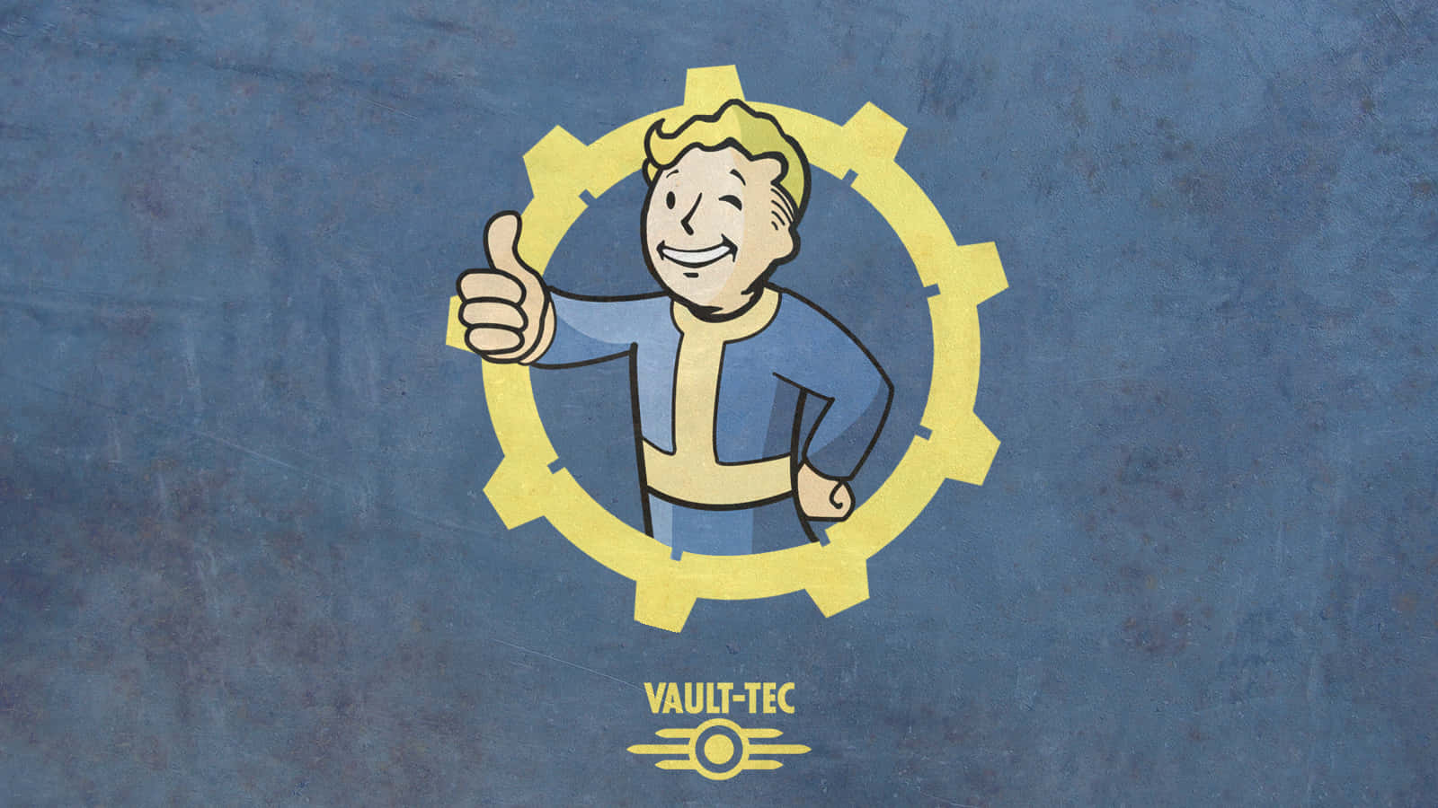 Vault Boy, The Iconic Mascot Of The Fallout Video Game Background