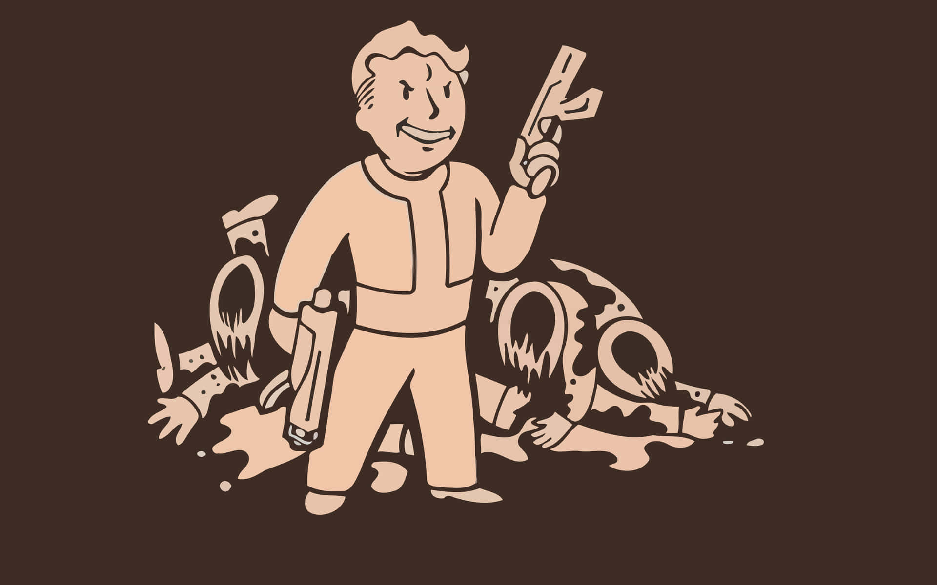 Vault Boy, The Official Mascot Of Fallout Background