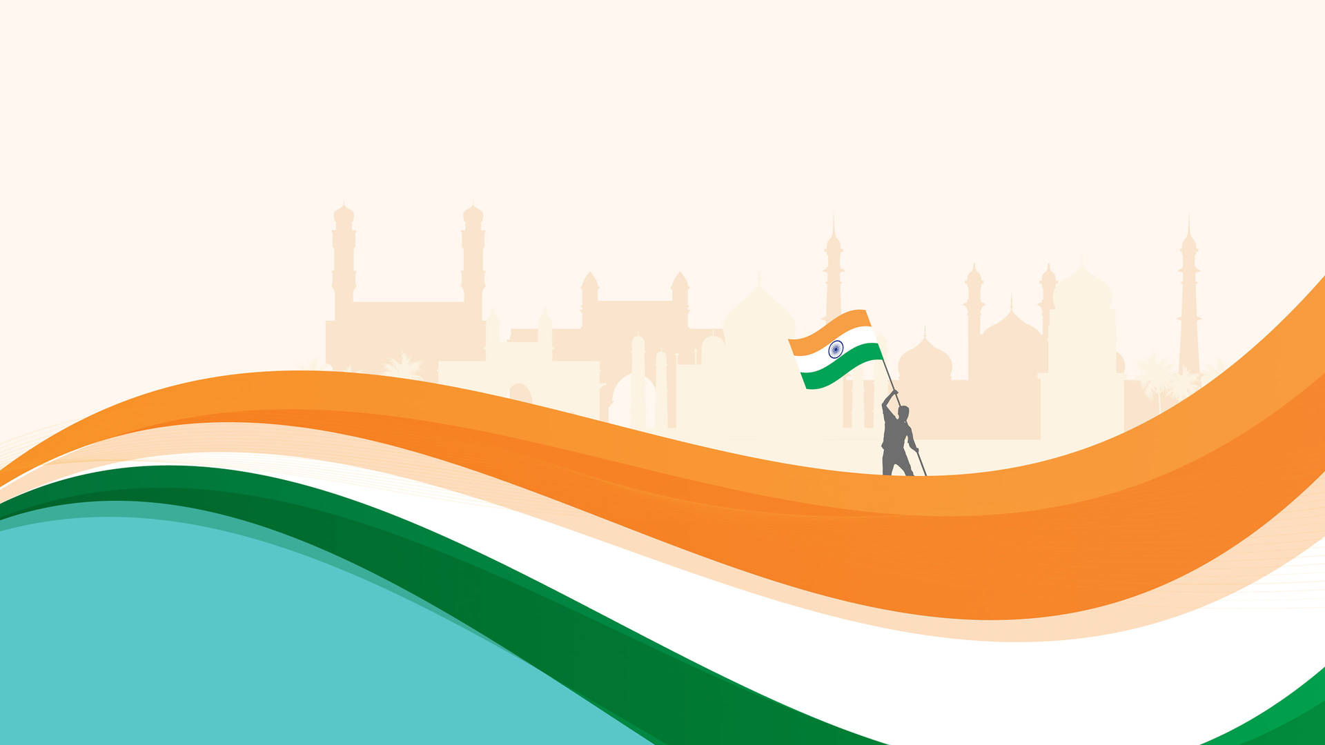 Vector Art Indian Flag 4k Background