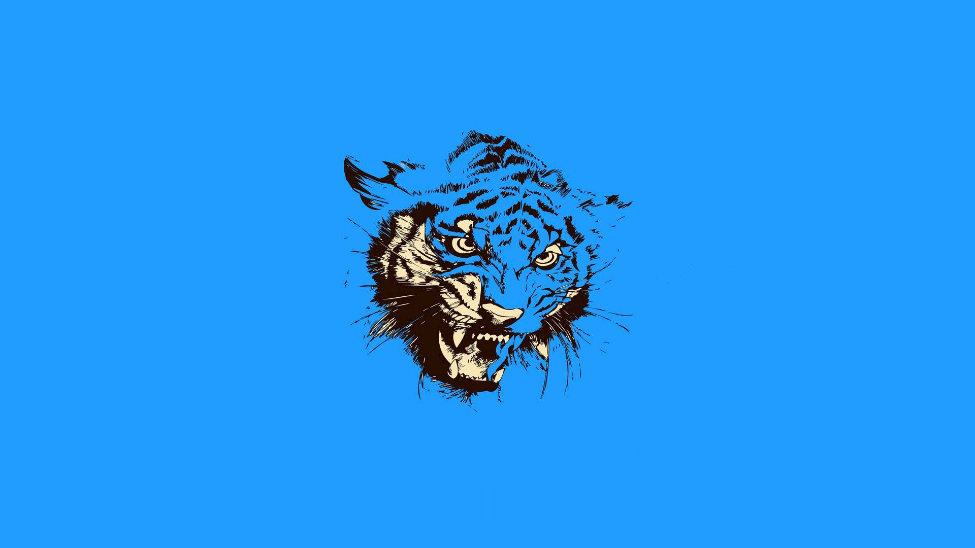 Vector Art Of A Majestic Tiger Background