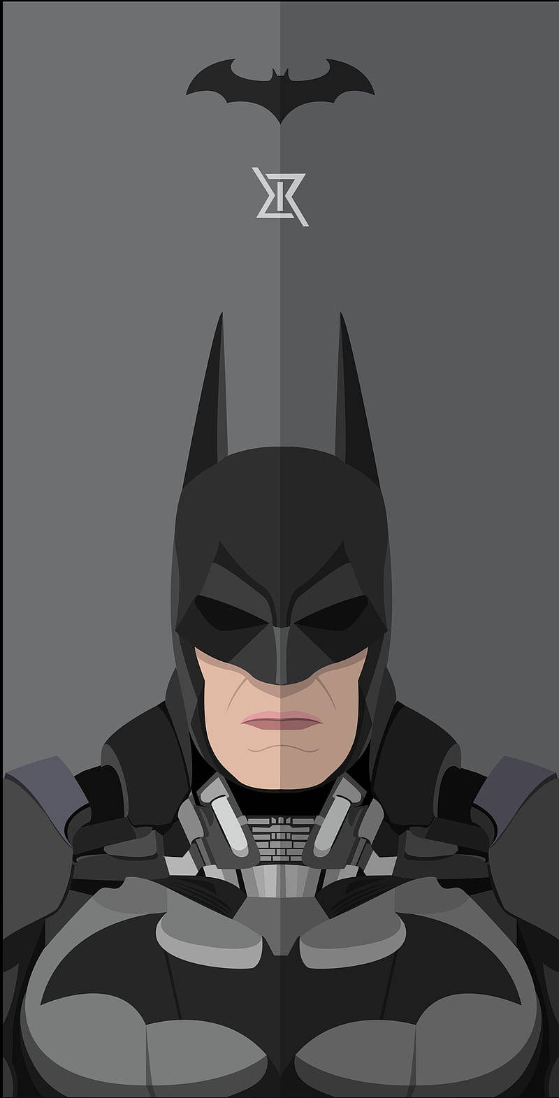 Vector Art Of Batman Arkham Knight Iphone Background