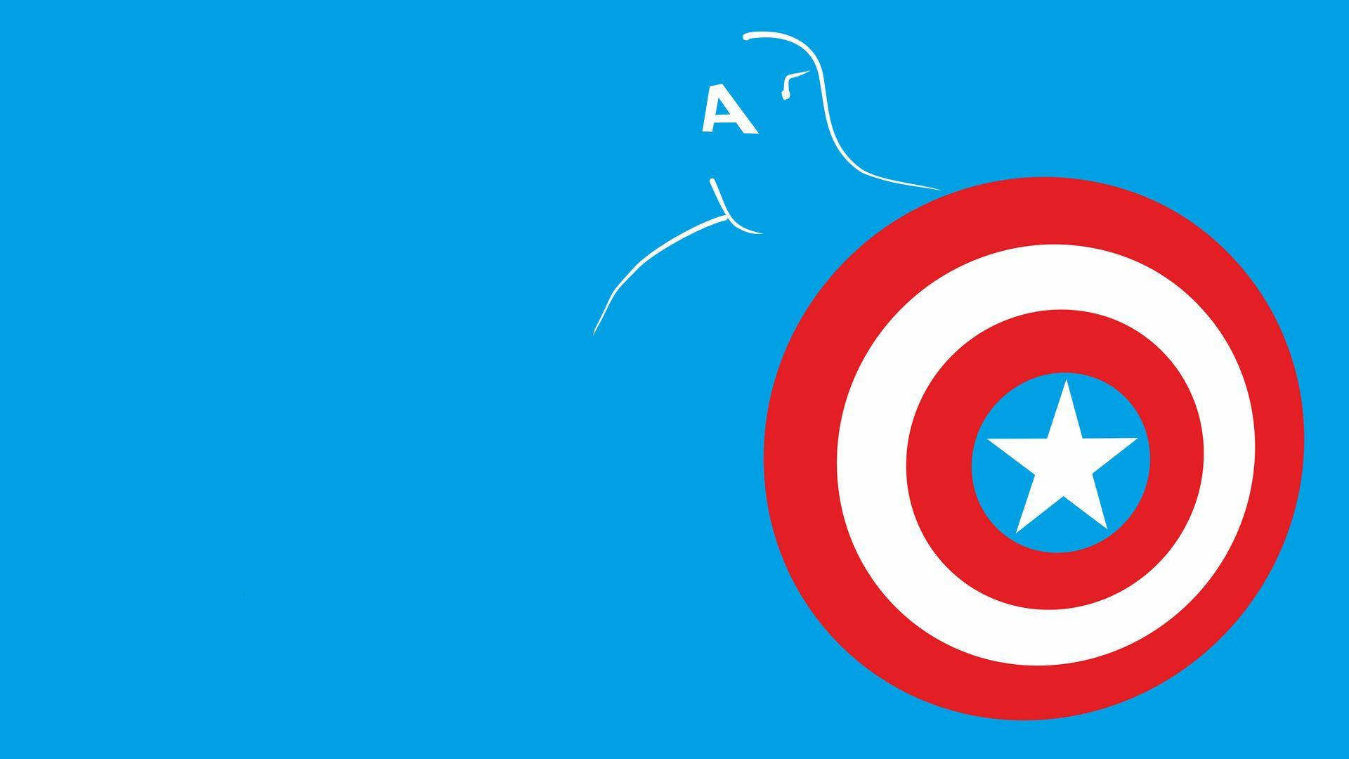 Vector Art Of Captain America Shield Background