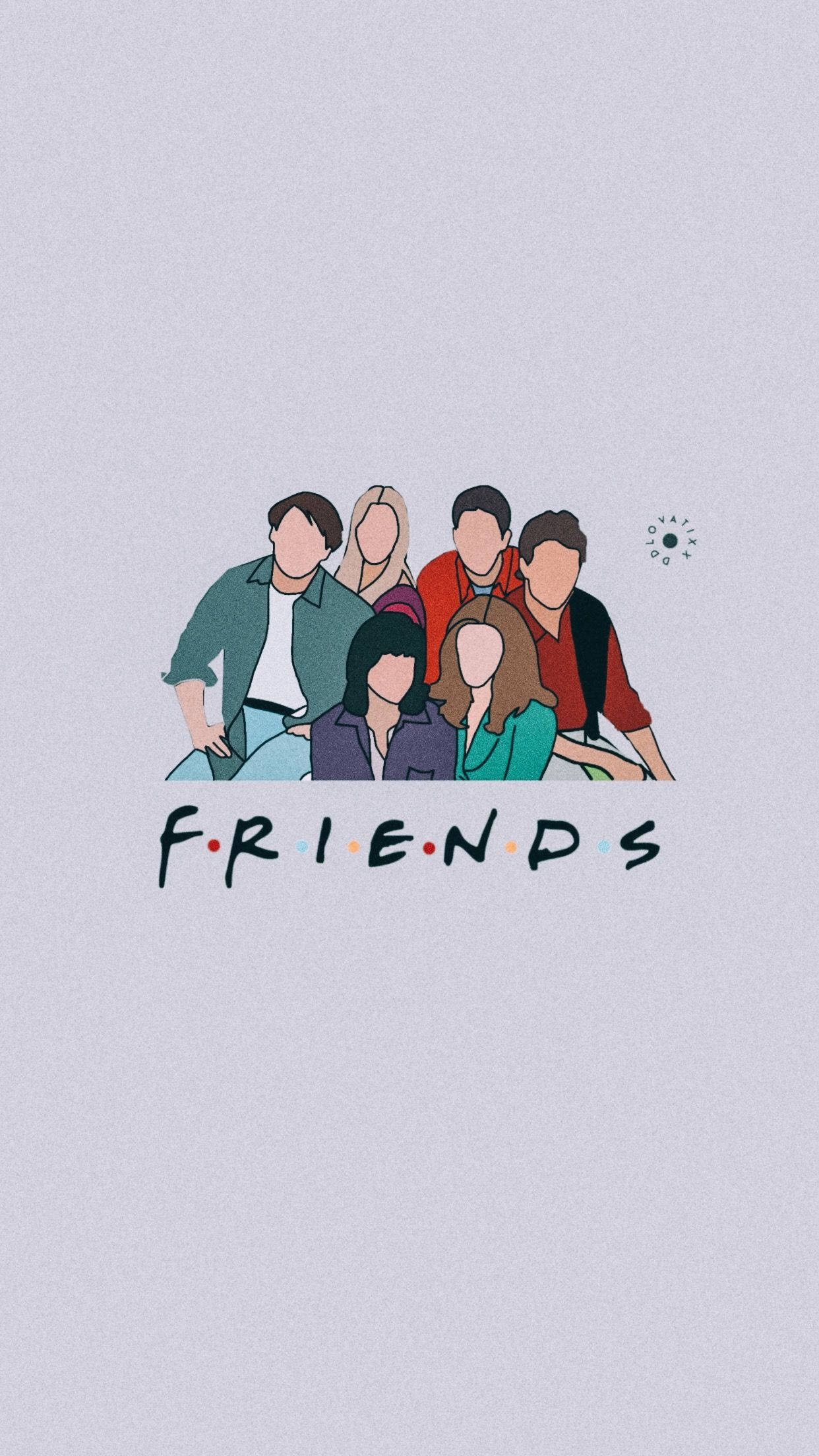 Vector Art Of Friends Phone Background