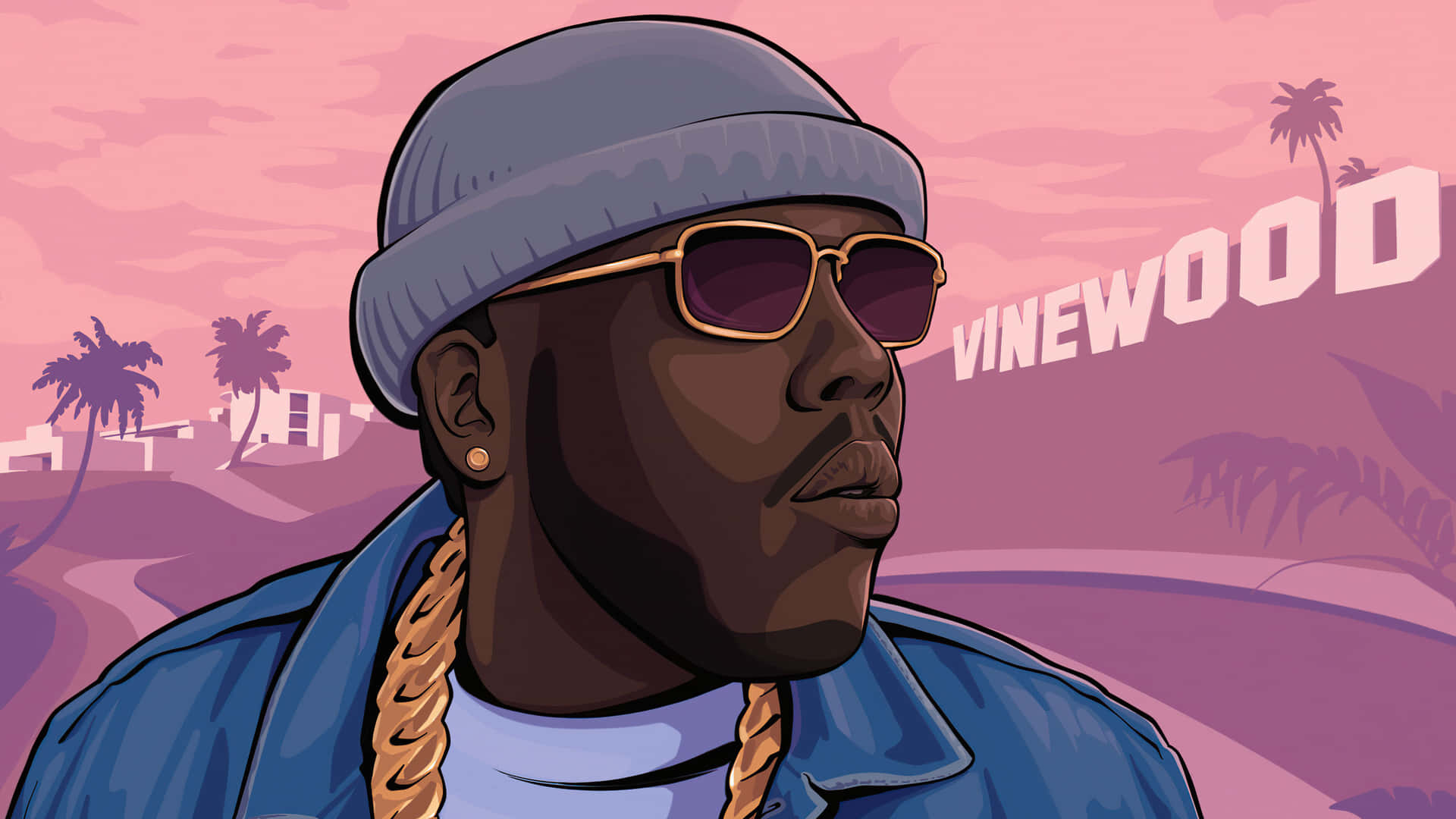 Vector Art Vinewood Gta 5 1920x1080