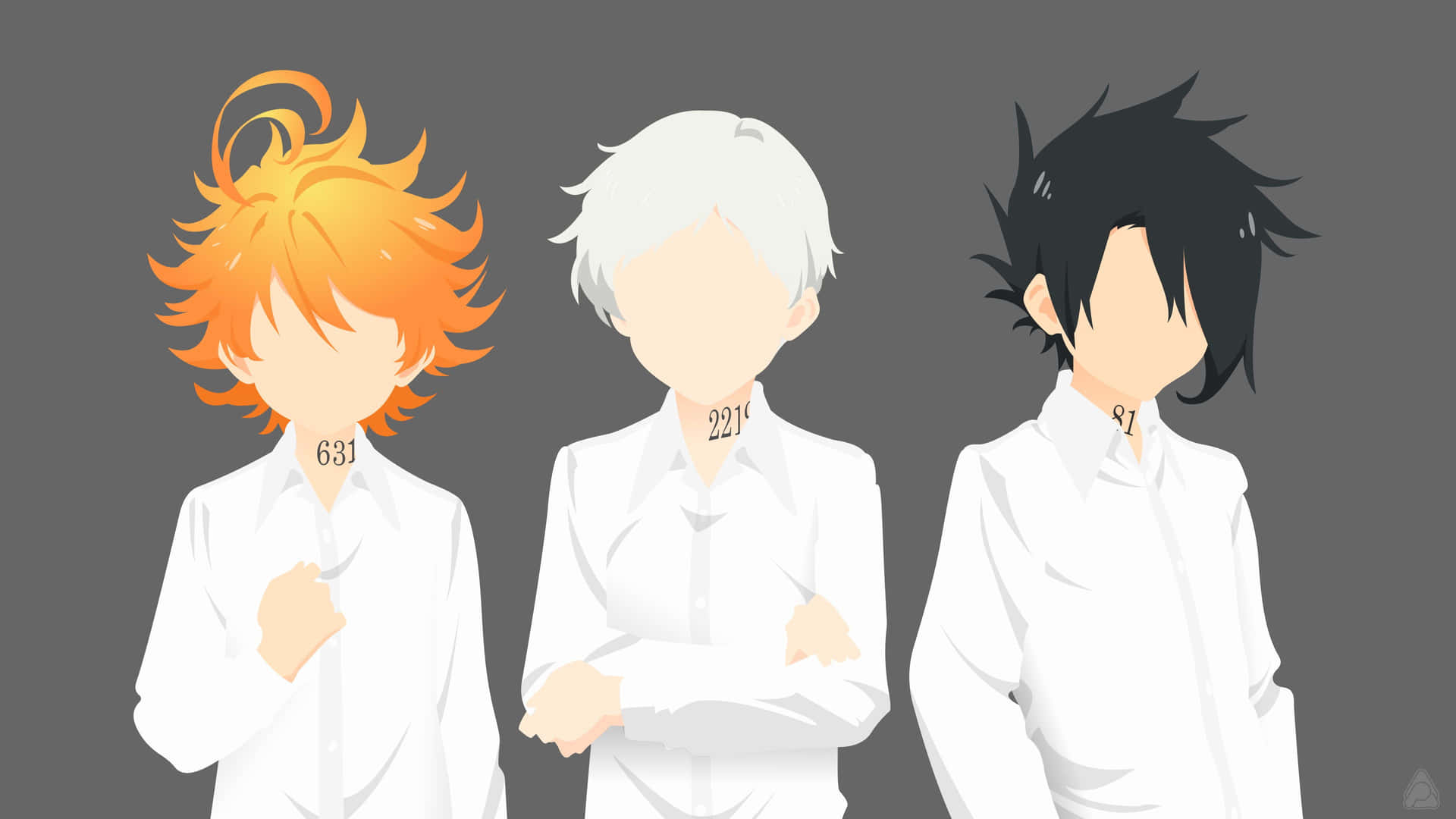 Vector Emma Norman And Ray The Promised Neverland Background