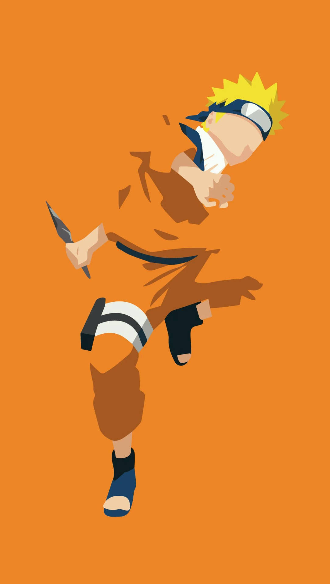 Vector Orange Art Naruto Mobile 4k Background