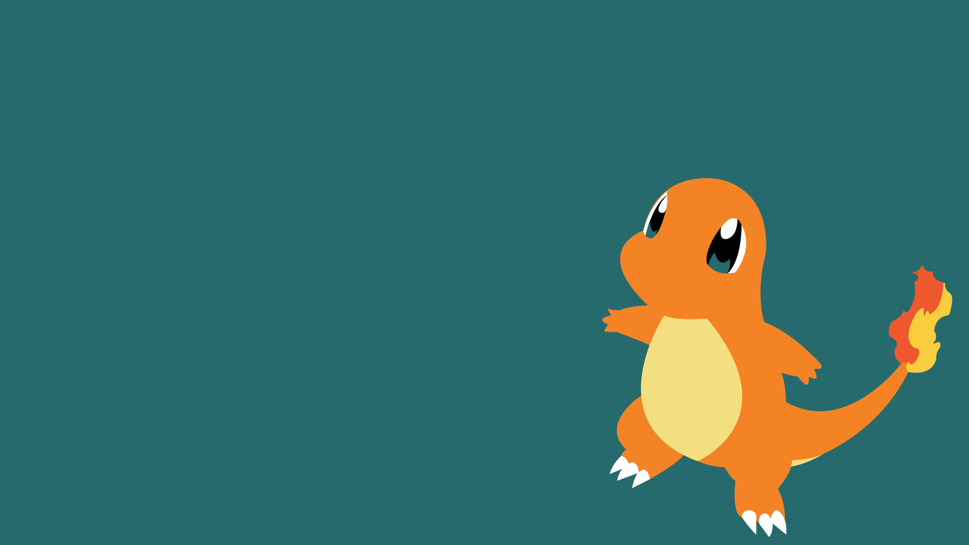 Vector Paint Pokemon Charmander Background