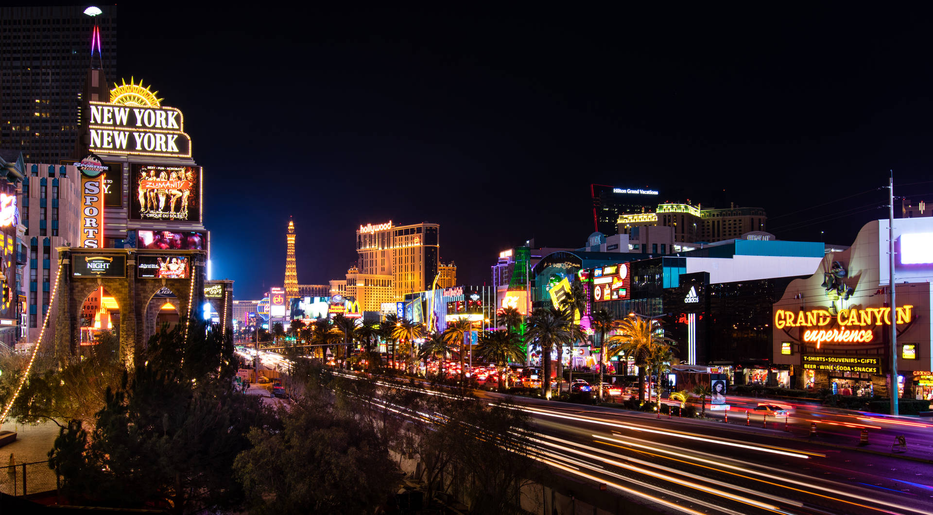 Vegas 4k Scenic Road Background