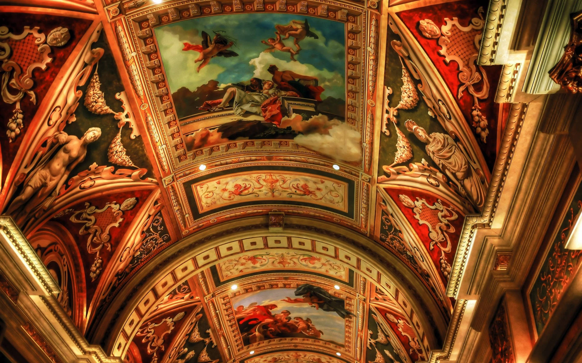 Vegas 4k Venetian Hotel Ceiling