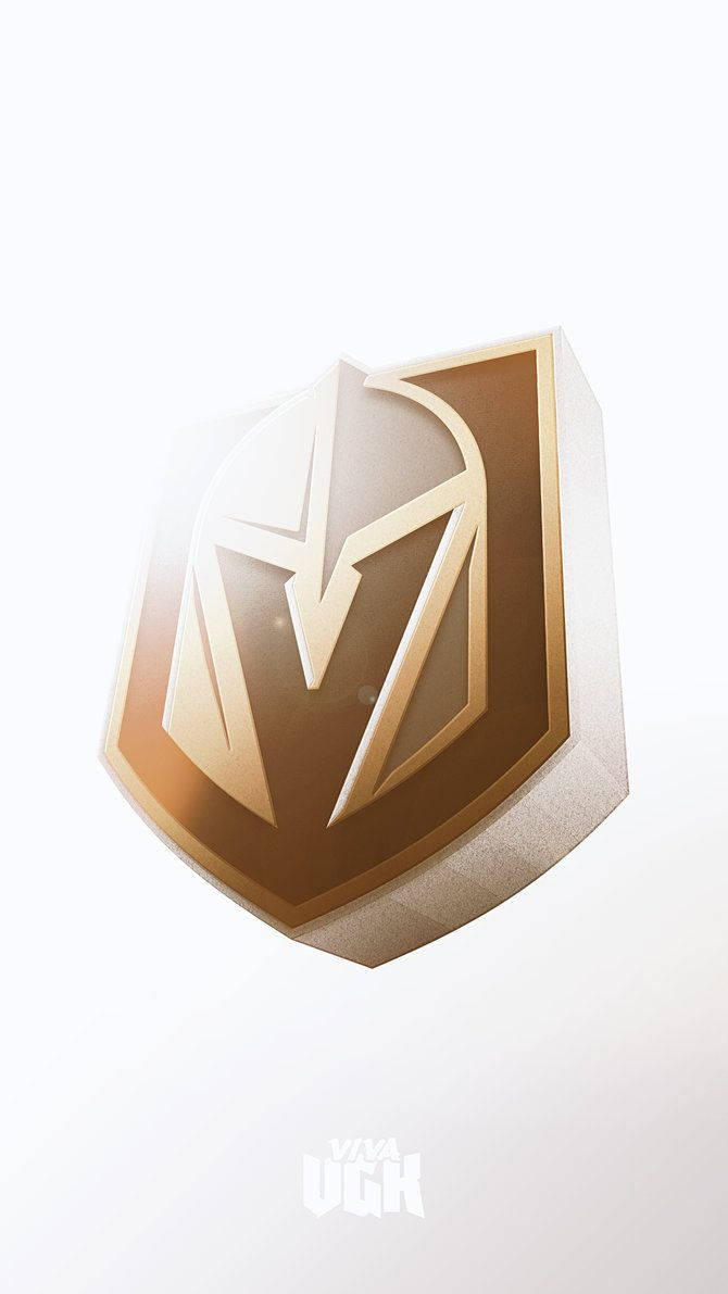 Vegas Golden Knights 3d Logo Background