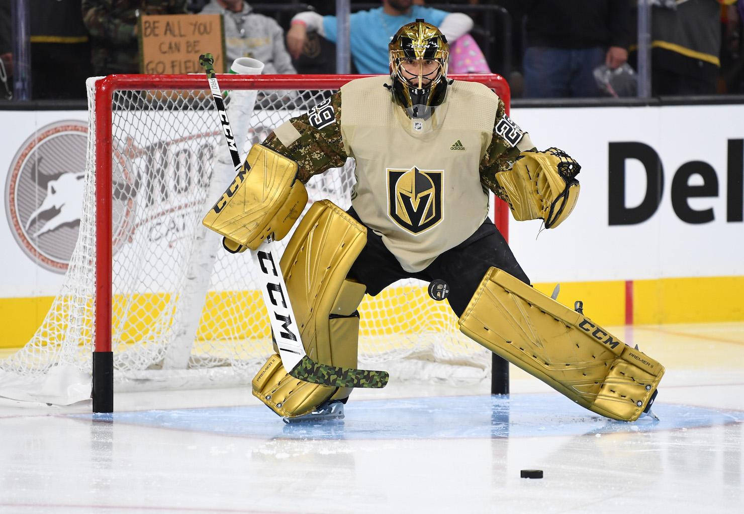 Vegas Golden Knights Player Marc Andre Fleury Background