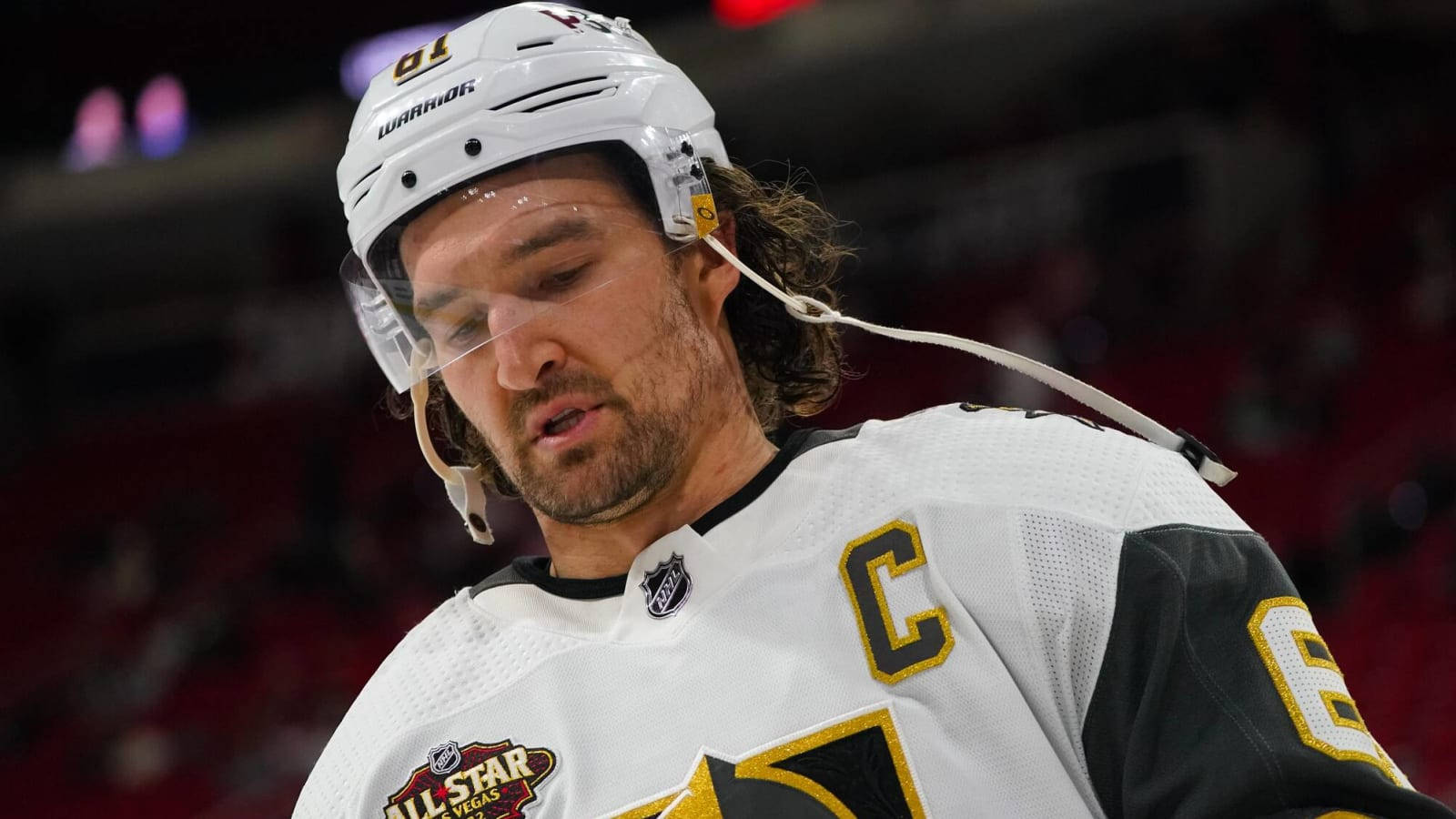 Vegas Golden Knights Player Mark Stone Low Angle Shot Background