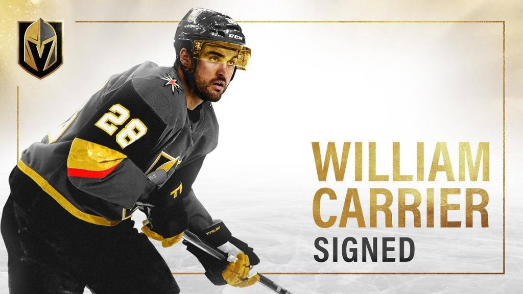 Vegas Golden Knights Star Player - William Carrier In Action