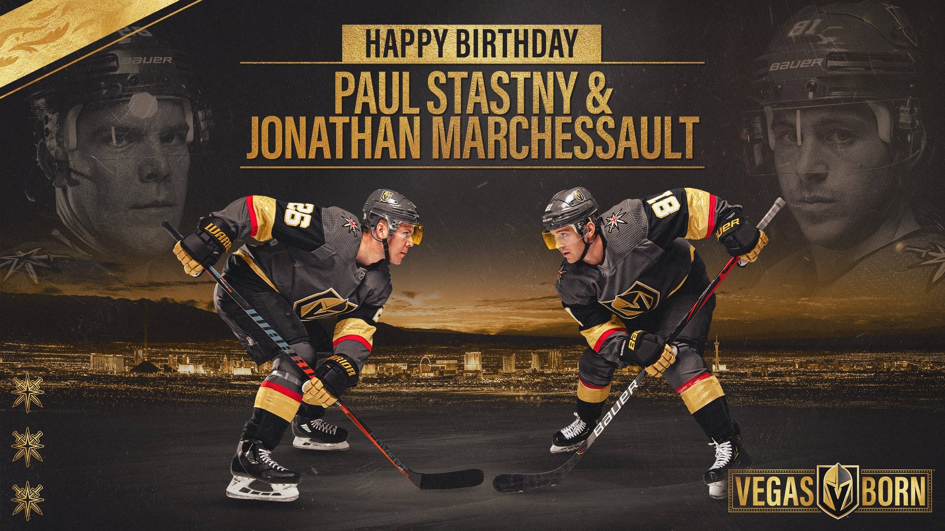 Vegas Golden Knights Stastny And Marchessault Background