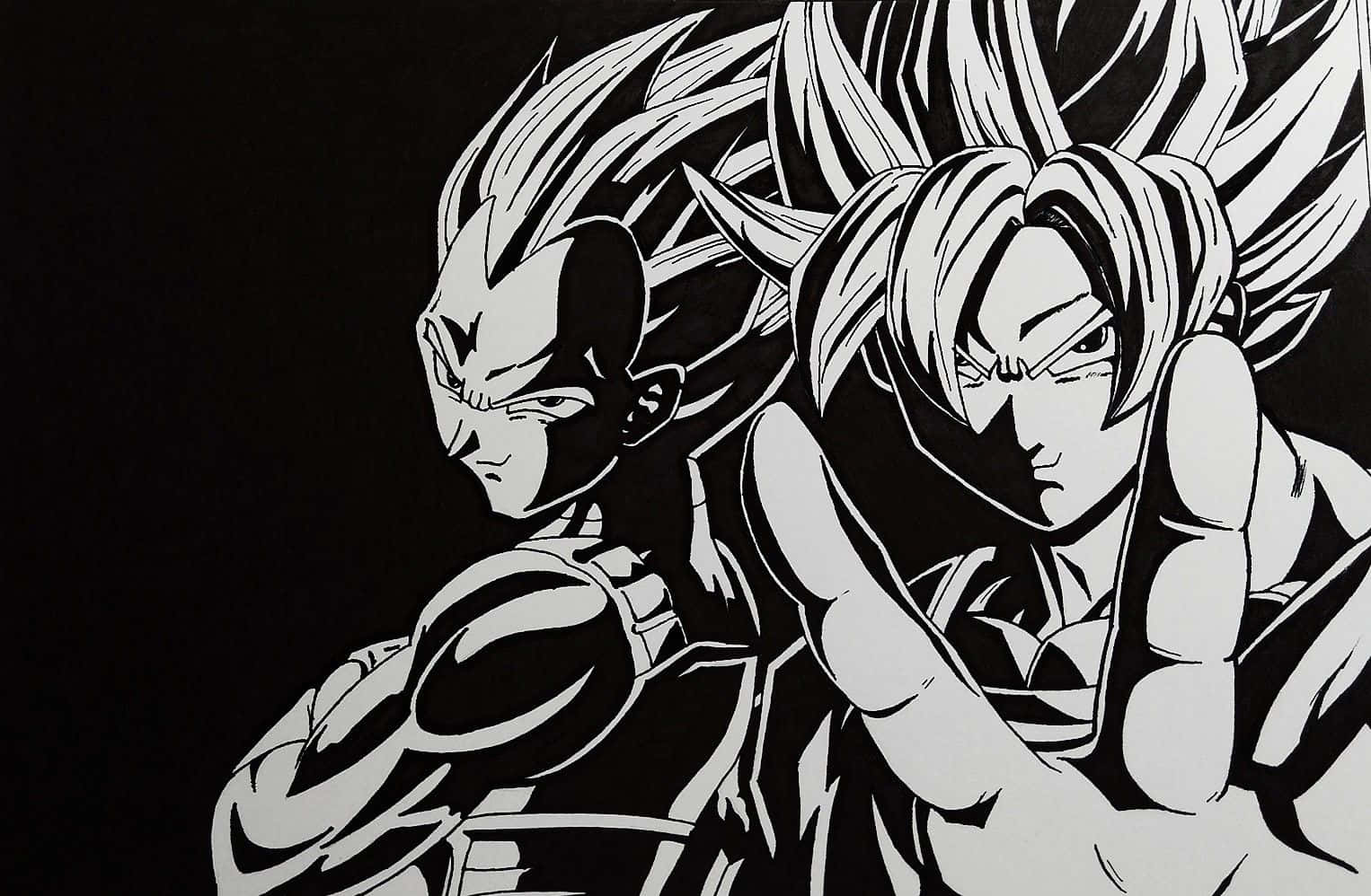 Vegeta In Bold Contrast