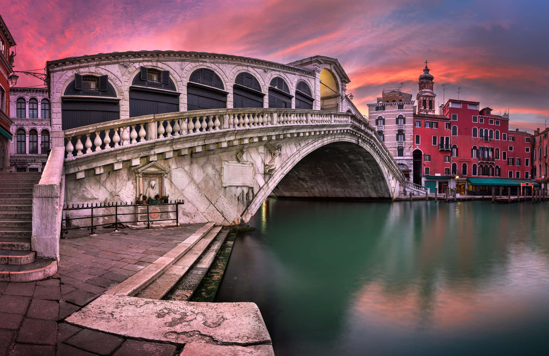 Venetian Sunset Rialto Bridge