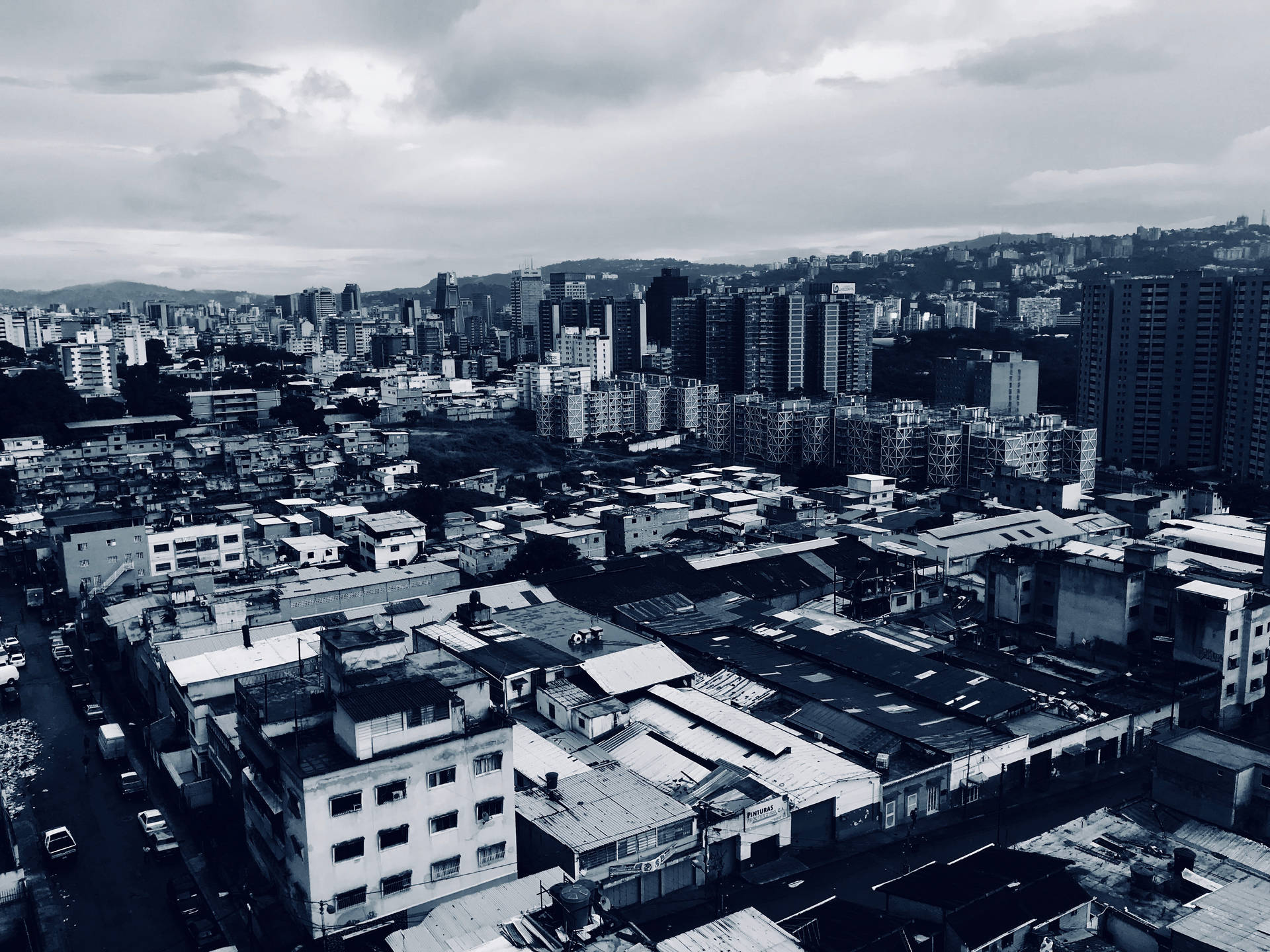 Venezuela City Buildings Background