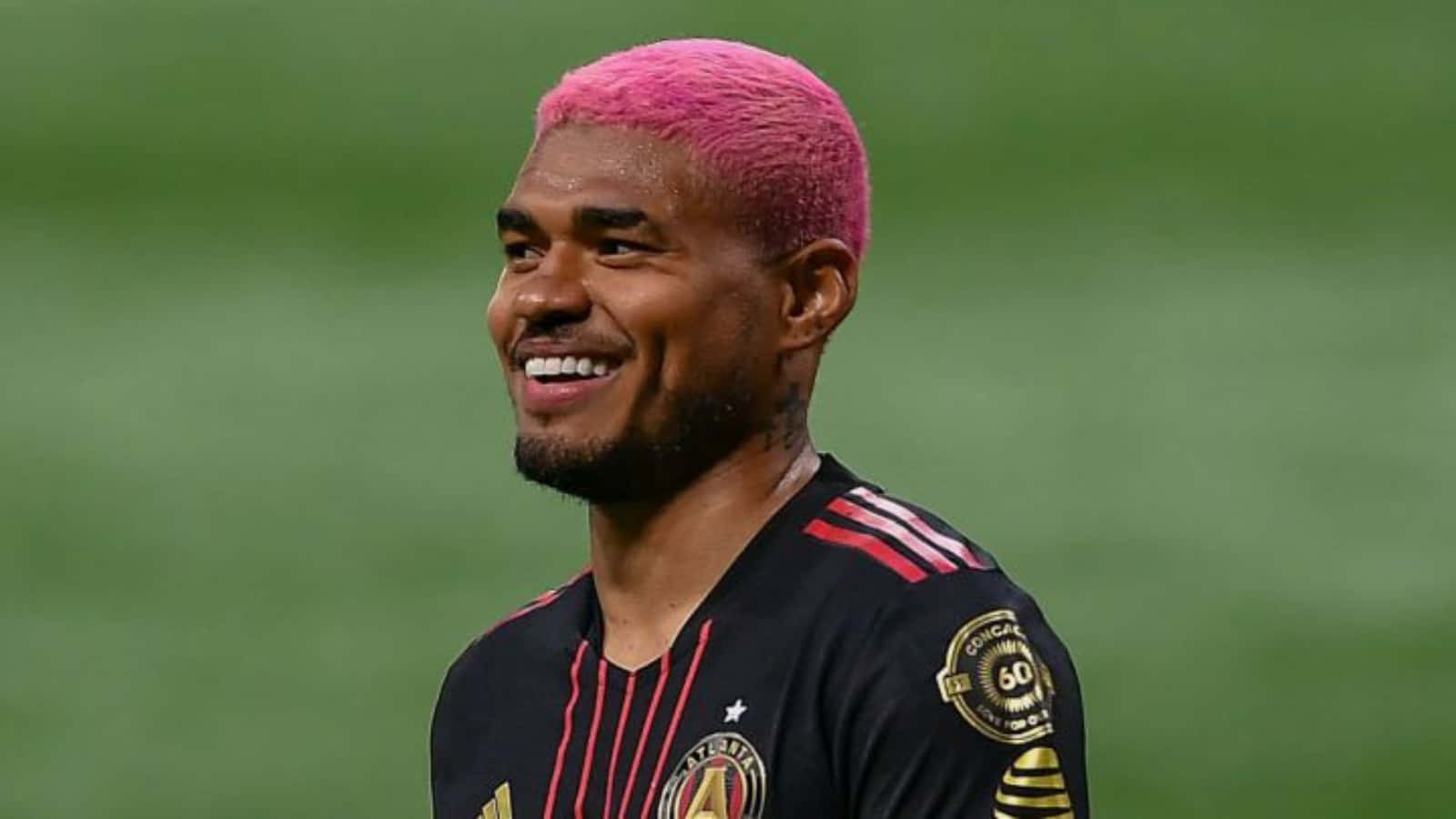 Venezuelan Football Player Josef Martinez Pink Hair Closeup Shot Background