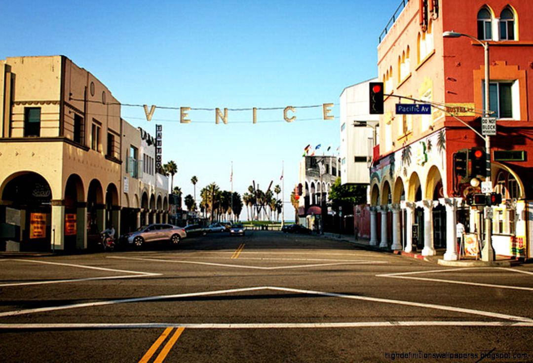 Venice Beach Intersection Blurry Aesthetic