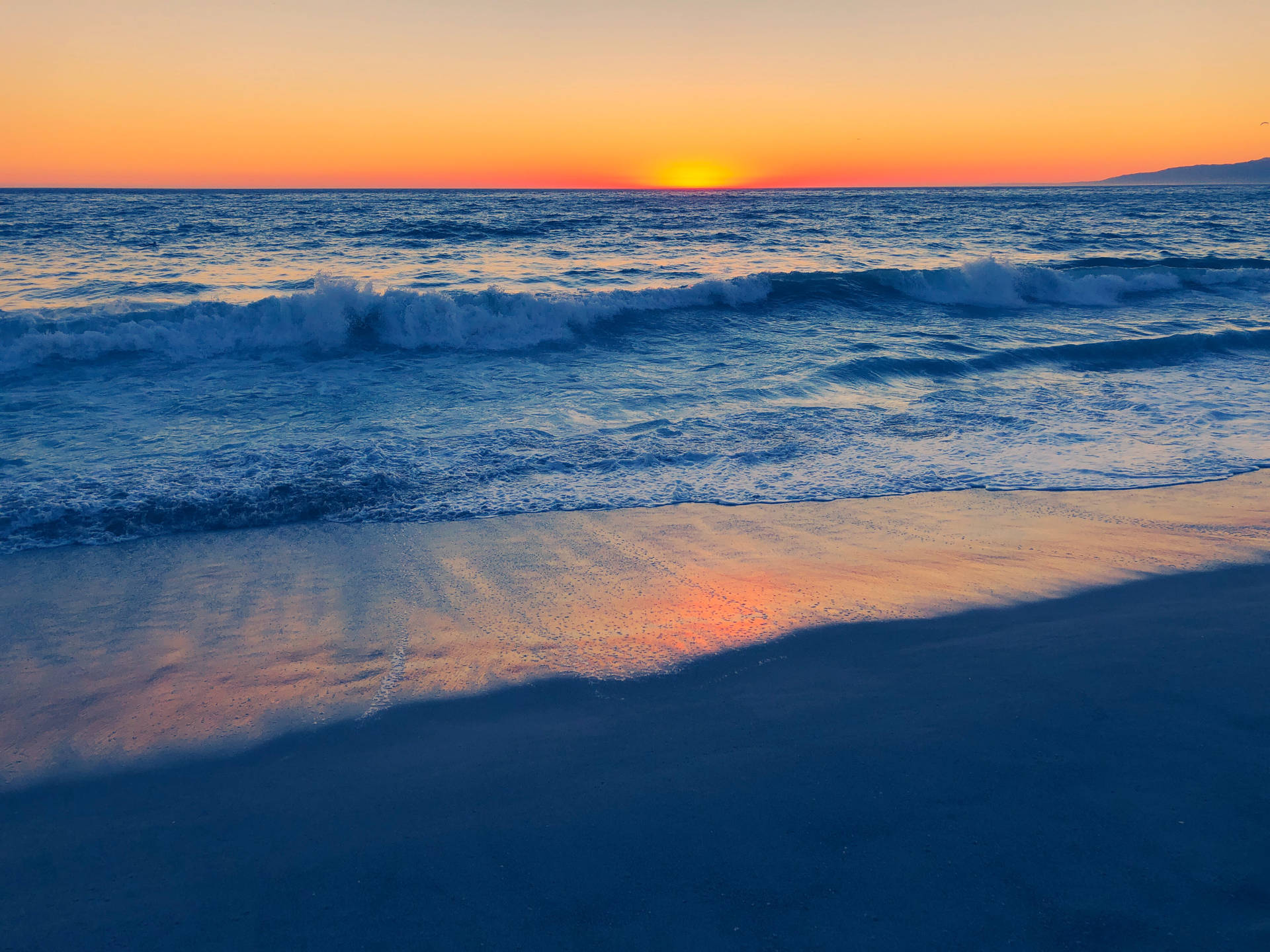 Venice Beach Los Angeles Sunset Background