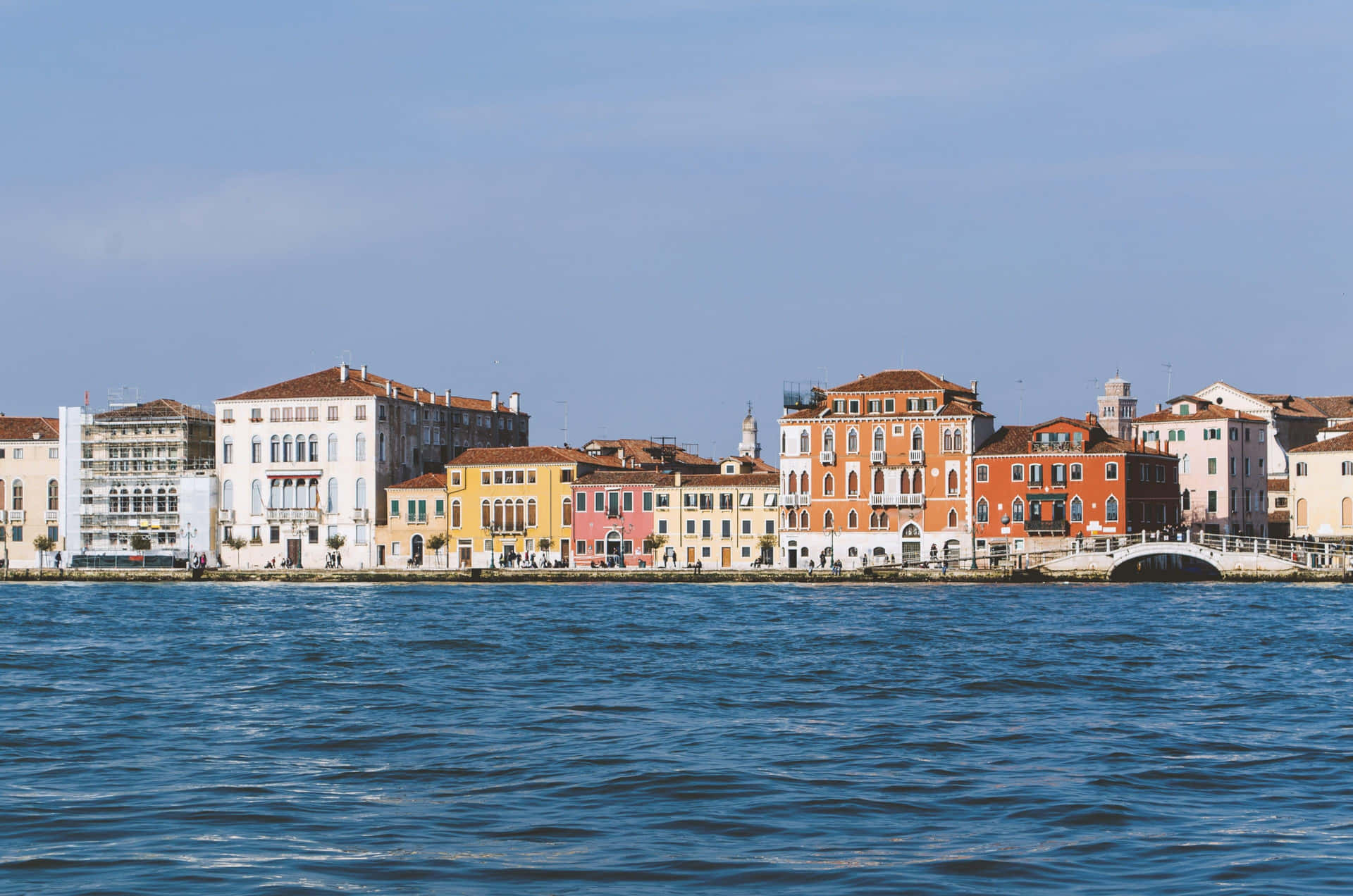 Venice Waterfront Architecture Background