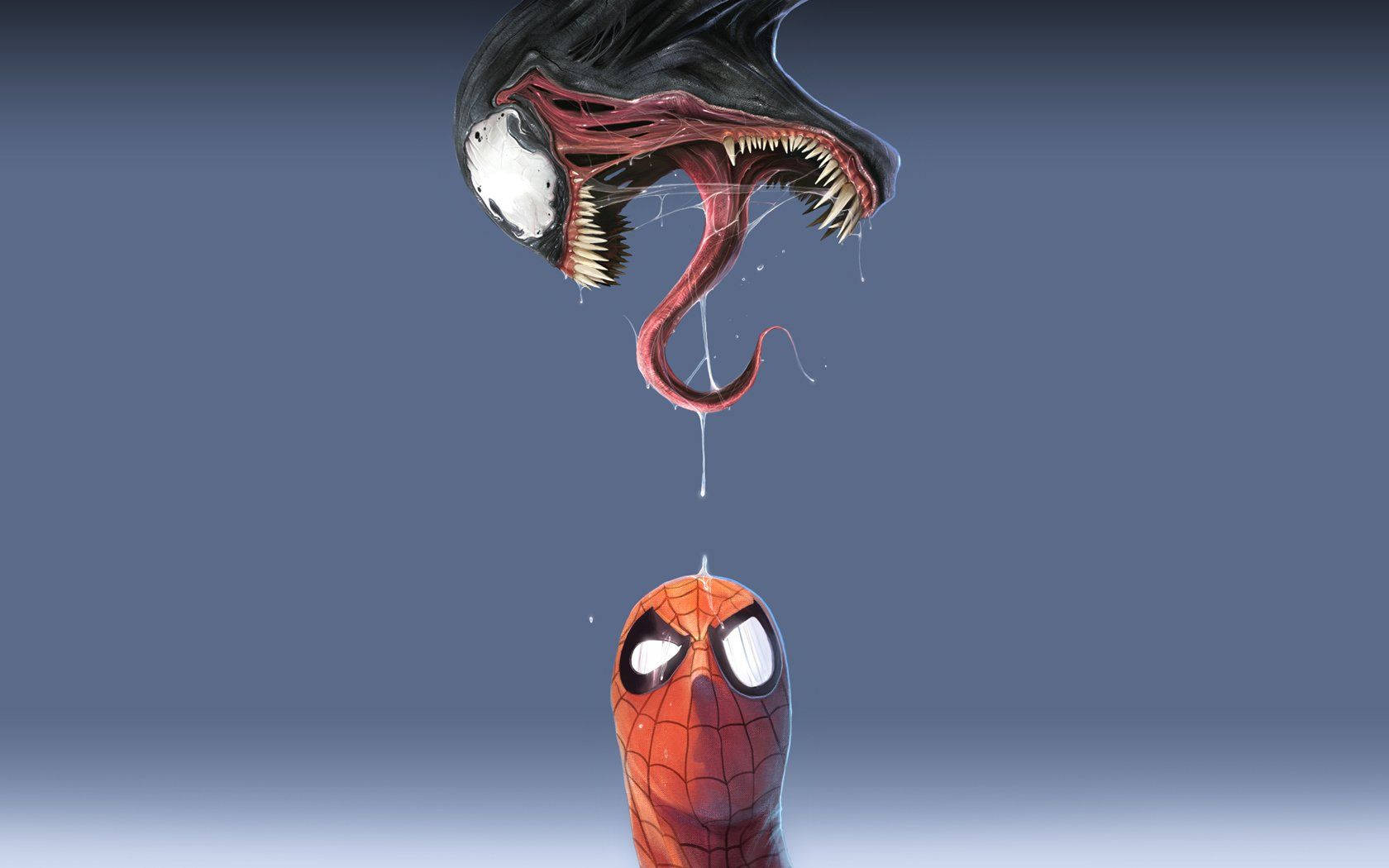 Venom Above Spider-man